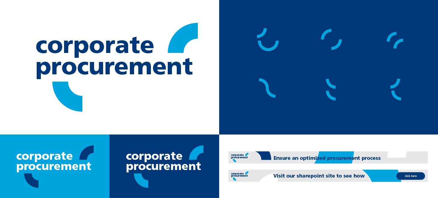  ▲ Logo and online banner application for the Corporate Procurement department at Novo Nordisk Copenhagen. 