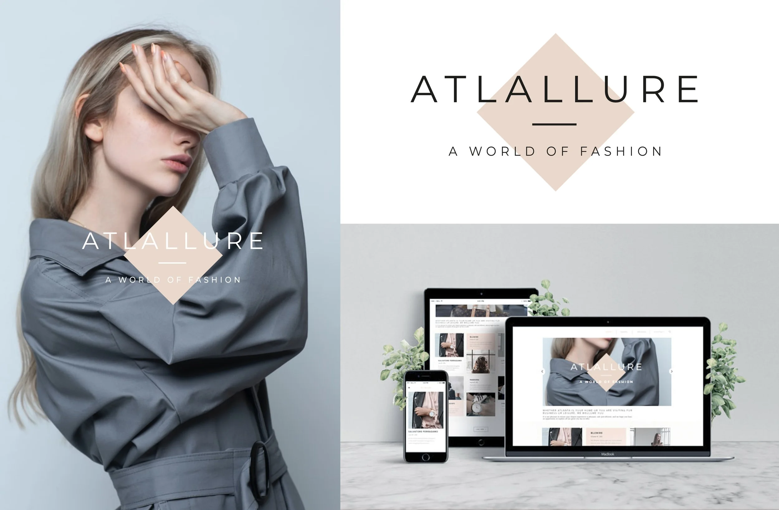 ▲&nbsp;Brand identity proposal for the Atlanta Airport fashion department. 