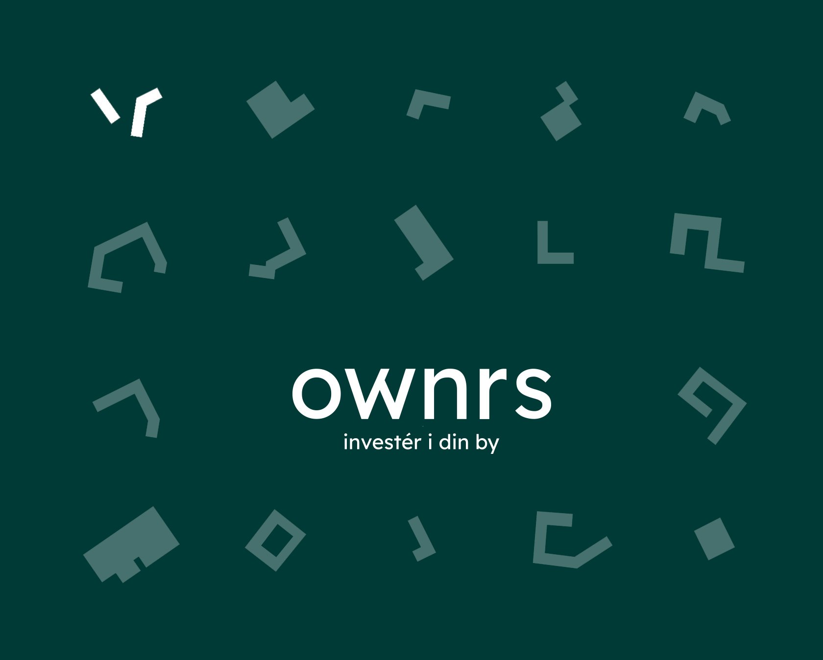  Puzzle like architectural shapes created from an aerial view of Copenhagen. 