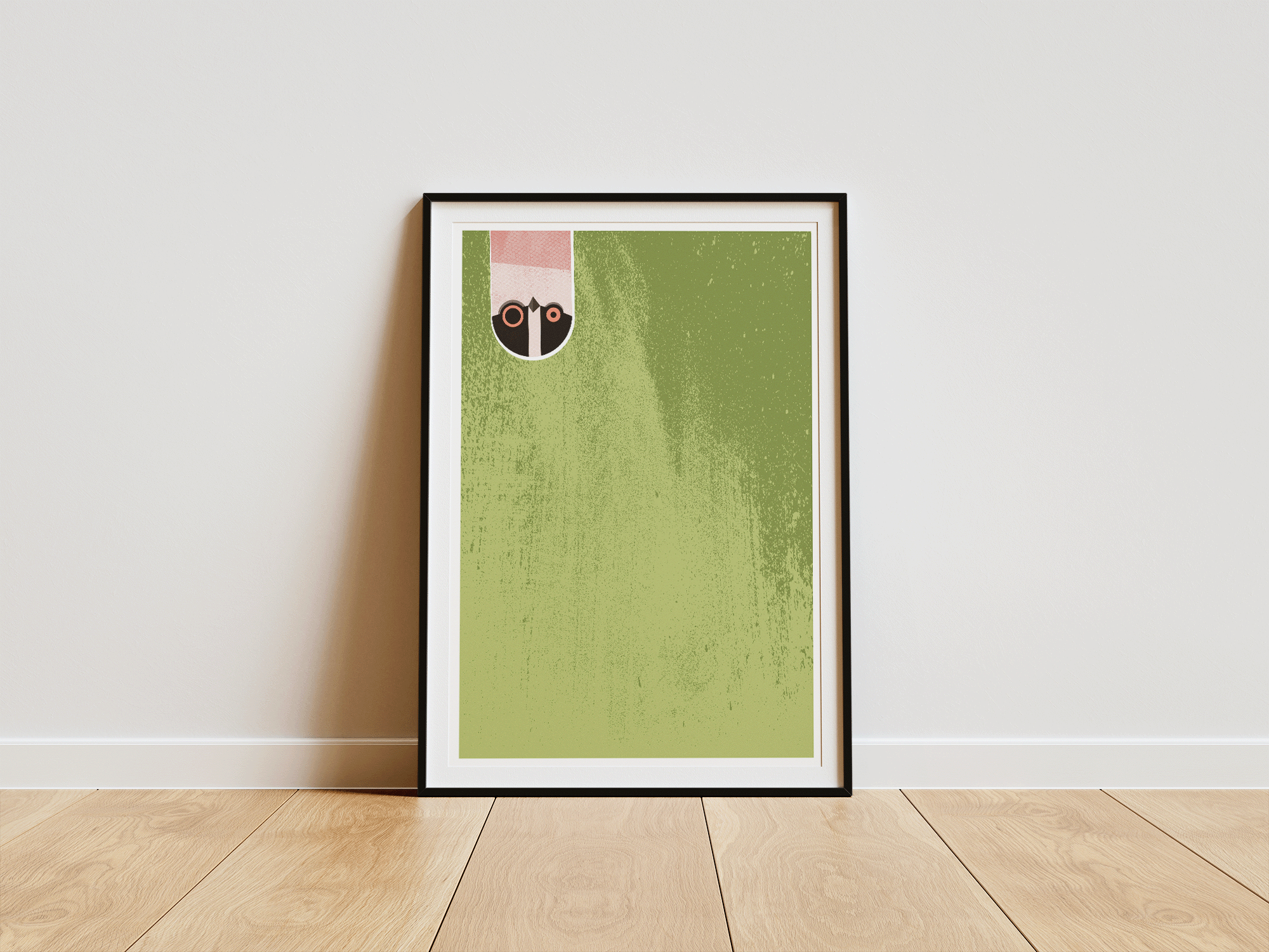 Nosy Longtailed tit Bird art - Bird print