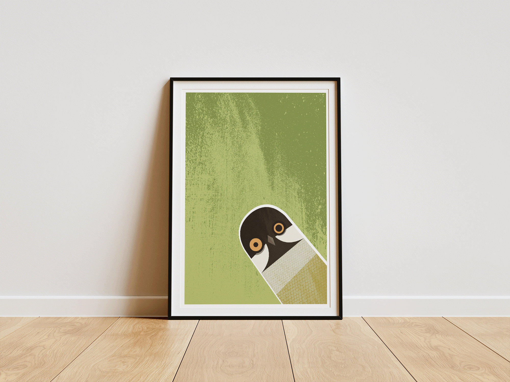 Nosy Coal tit Bird art - Bird print
