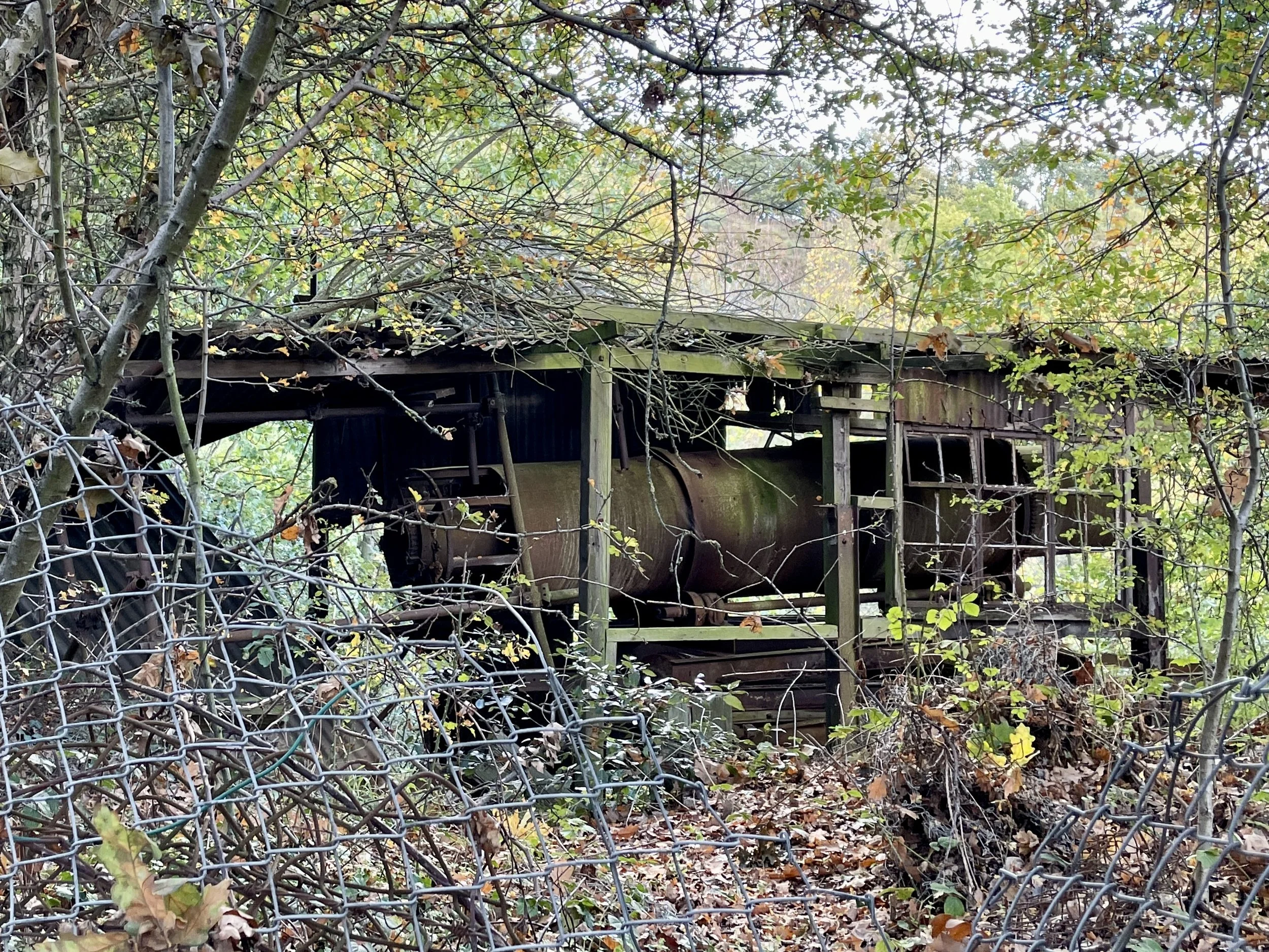 Discarded machinery, Beacon Hill Woods