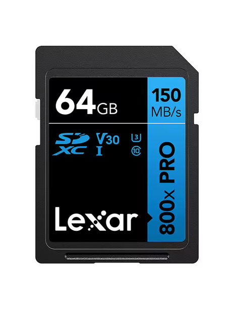 Tarjeta Lexar SD 64GB V30