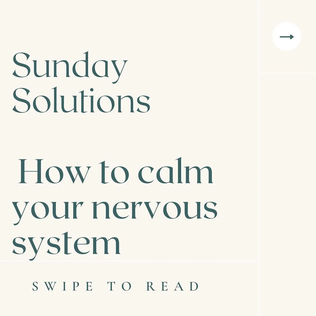 Are you feeling on edge, worried about what going to happen next. Your nervous system could be in overdrive! Swipe to find out have to create calm. #sundaysolutions #fightorflight #nervous #sympatheticnervoussystem #wellbeing #wellness #mentalhealthm