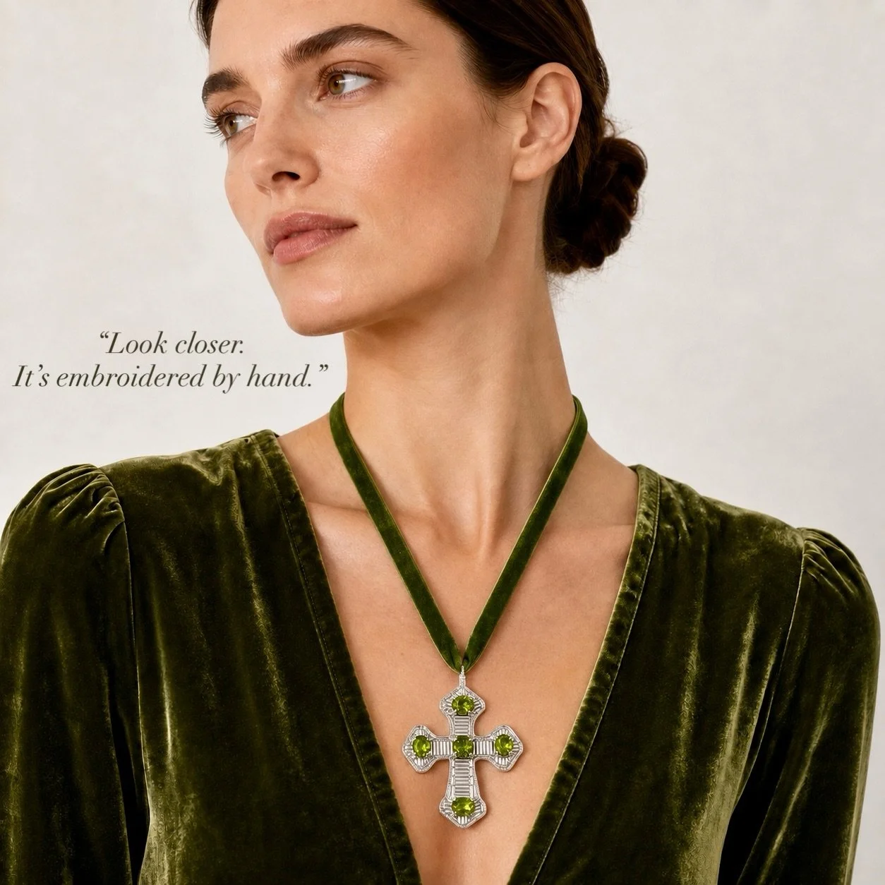 Look closer&hellip; every cross is embroidered entirely by hand. ✨

Inspired by the bold jewellery of the 90s, these embroidered cross necklaces and statement earrings bring together traditional handwork, rich colour and modern elegance.

Each piece 
