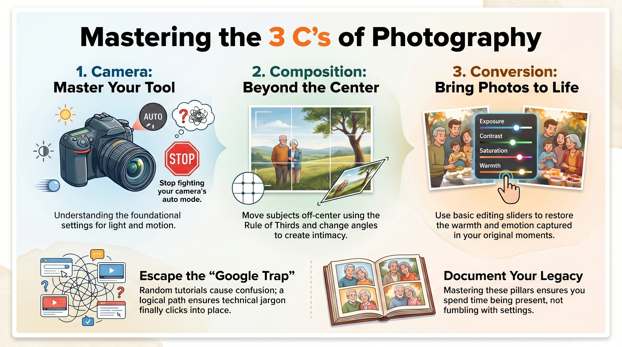 Three C's of Beginner Photography