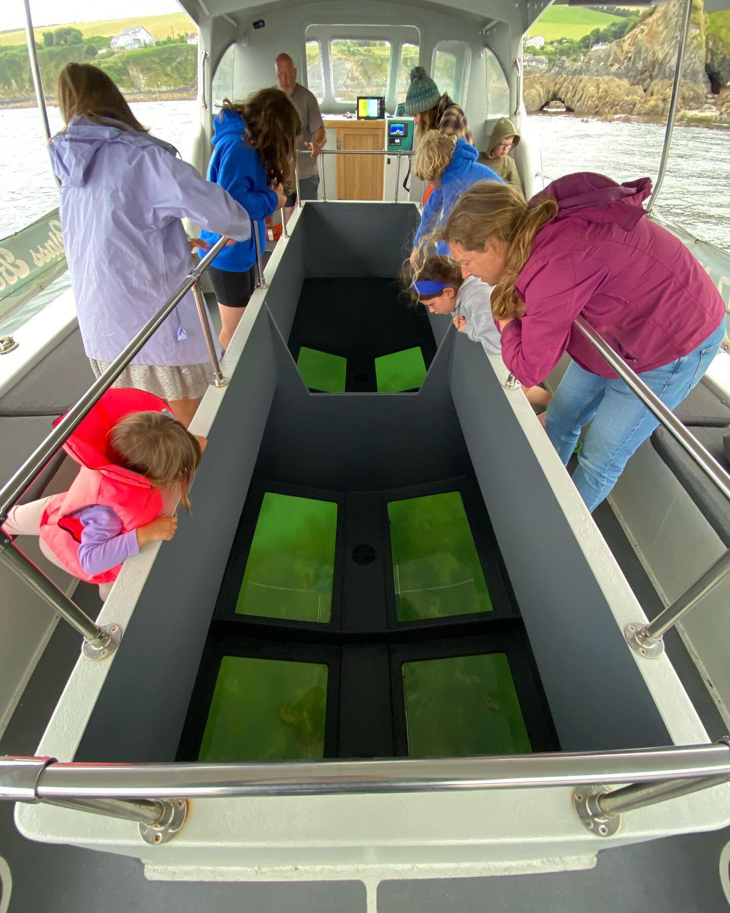 🦀🦀🦀 We had a whale of a time on Beneath The Waves, a beautiful glass bottomed boat, out of Mevagissey. Huge thanks to @wildwonderandwisdom and @steph_paddler_adventurer for sorting it out. 

We spotted Spider crabs, shoals of Sand-eels, the odd Wr