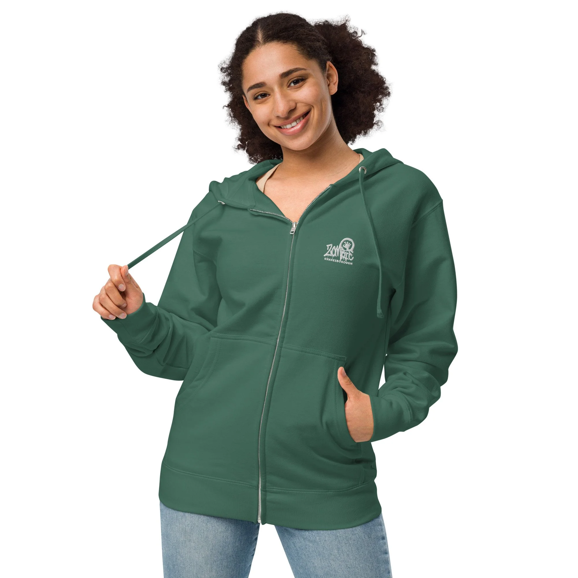 unisex-fleece-zip-up-hoodie-alpine-green-front-68a882f5474e6.jpg