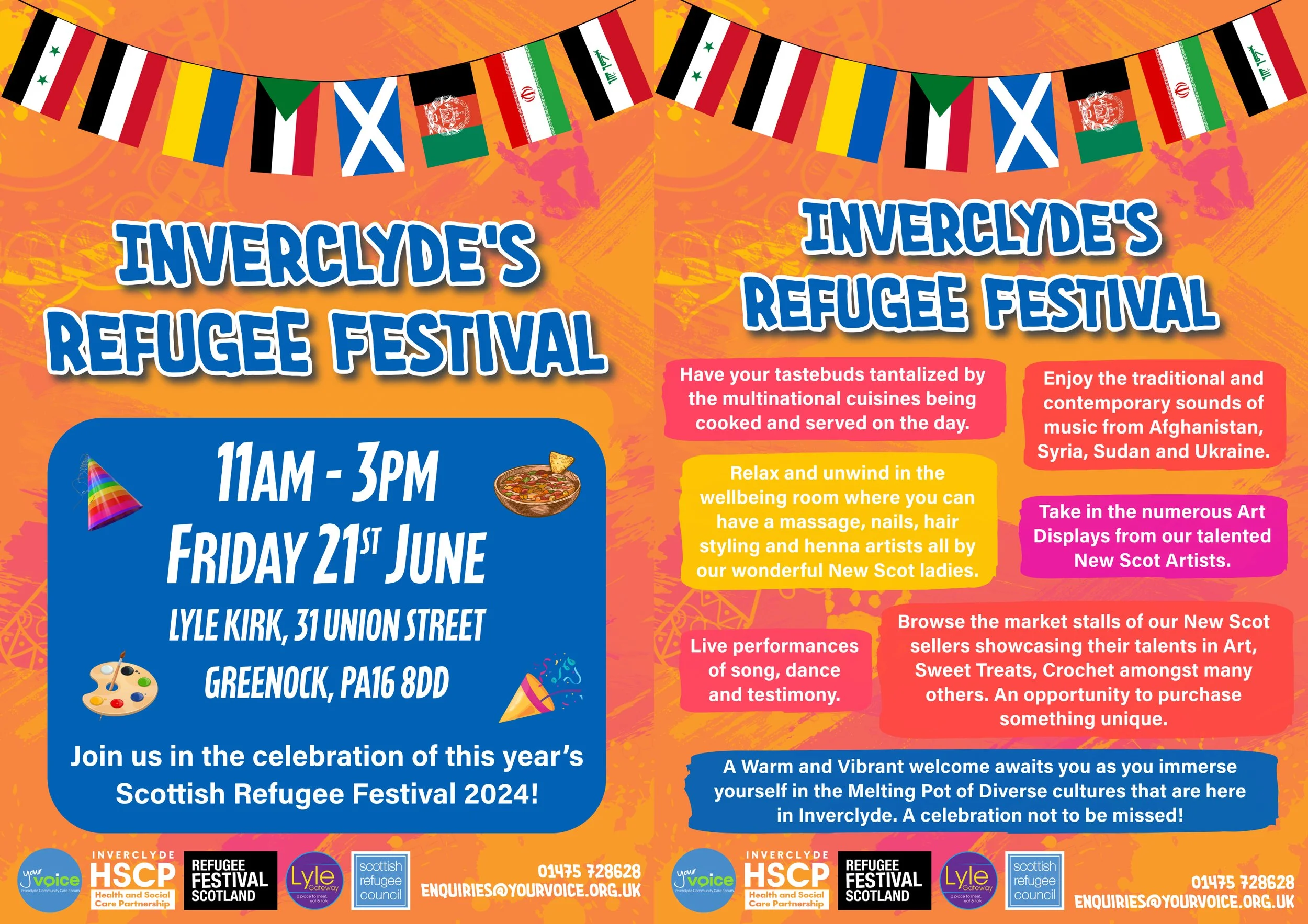 Inverclyde's Refugee Festival for Refugee Week! 🎉🥳 — Your Voice