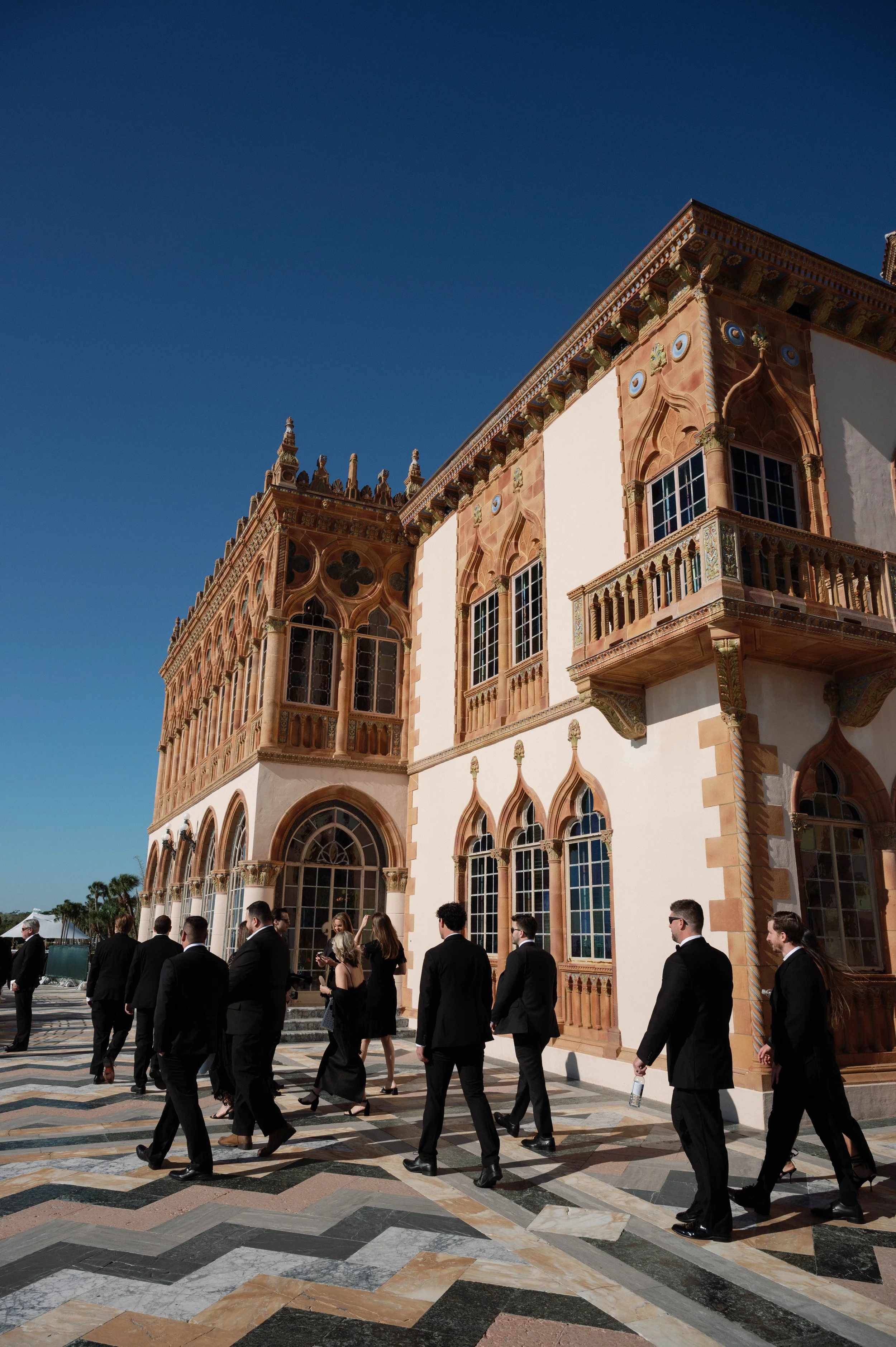 Editorial style wedding ceremony in Sarasota Florida