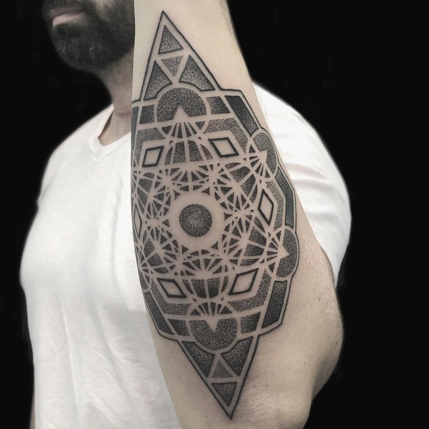 Deeply rooted in sacred geometry, Metatrons cube is a very popular symbol to get tattooed, and is one of the designs I get a lot of requests to do.
It has been one of my favourite symbols to tattoo.
I am always available to discuss your tattoo ideas,