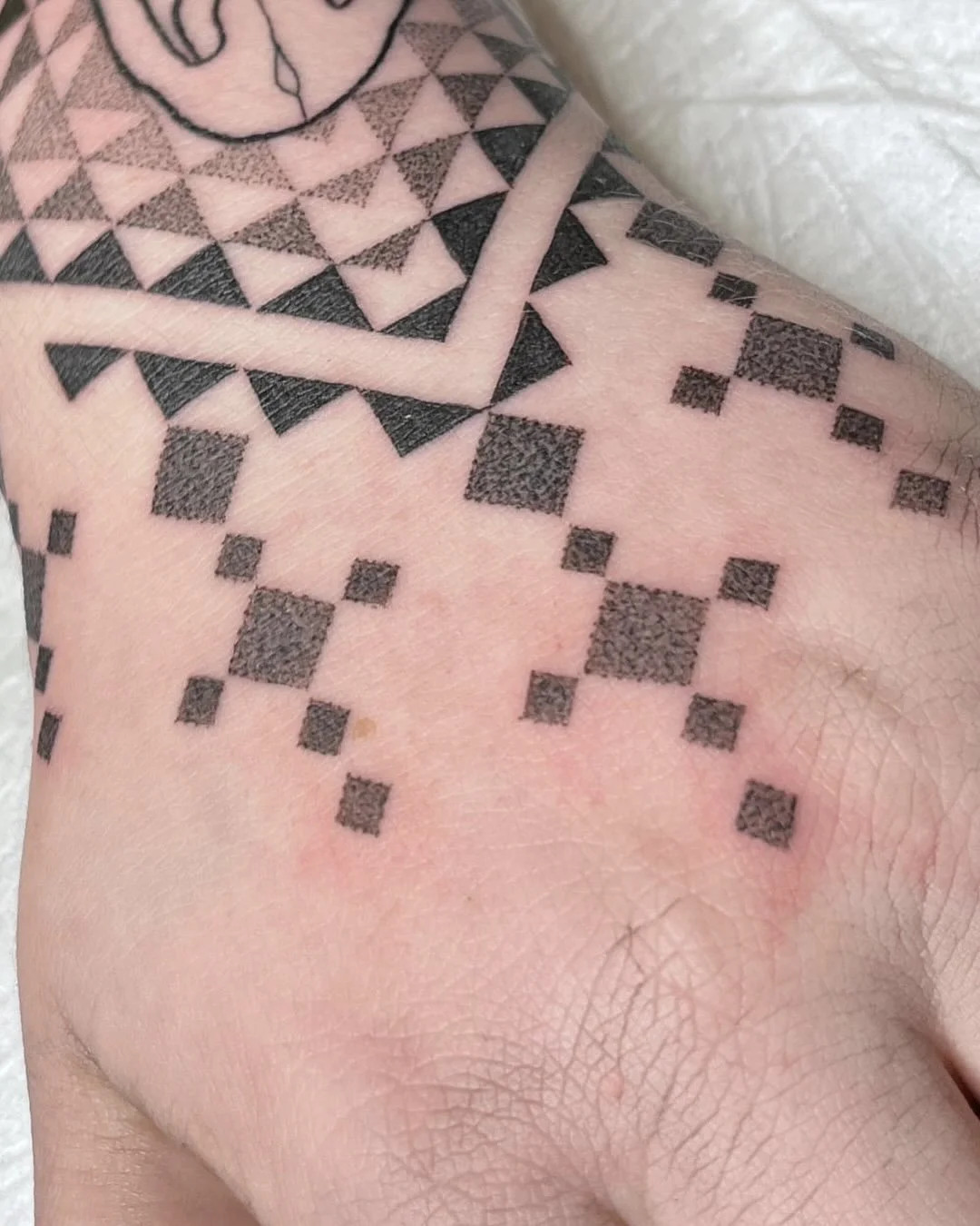 A fresh start on Maddy&rsquo;s new sleeve this week @thankstattoosydney.
Thank you for making the trip all the way from Perth to get tattooed, and also for your dedication and commitment to this new project.
I look forward to the next sessions in a c