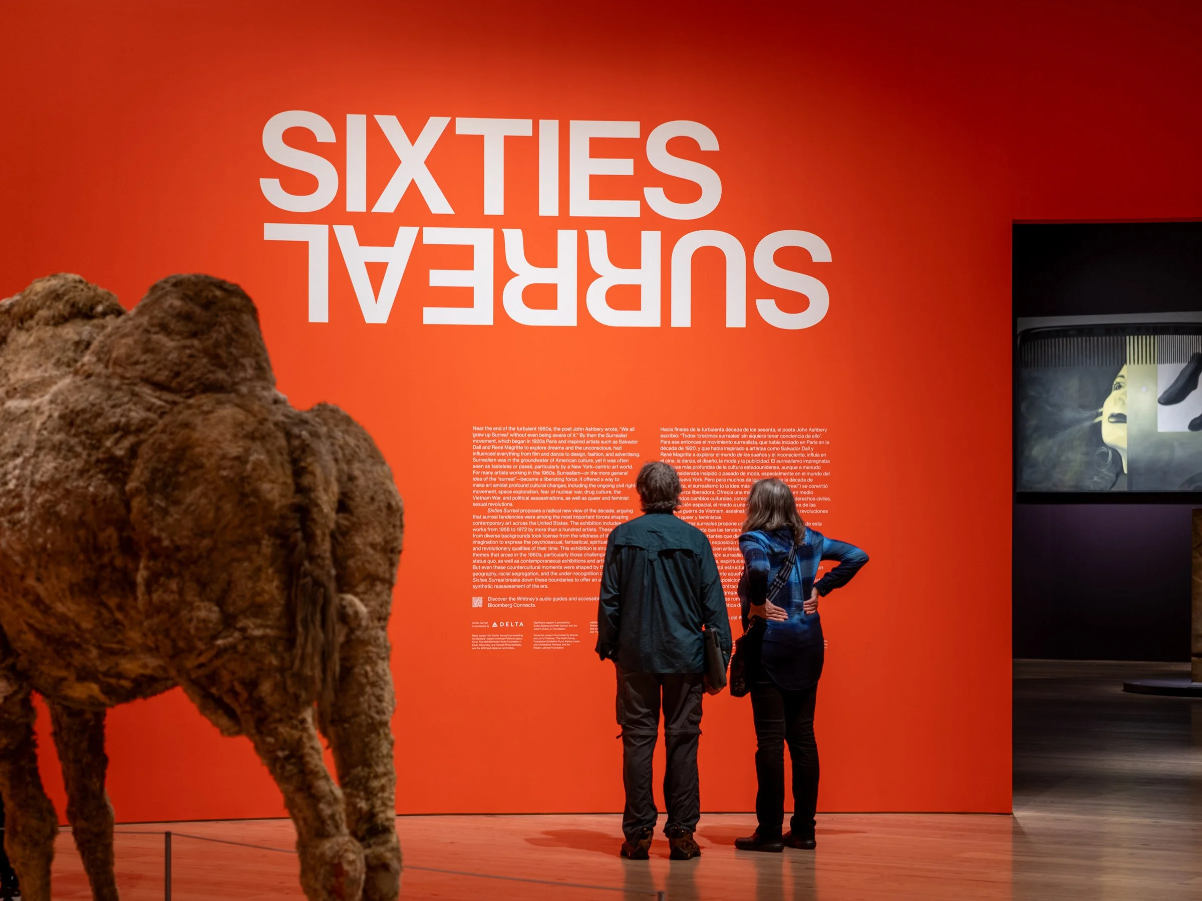 2 of 7   
 Sixties Surreal  Exhibition Title Graphic, 2025. With Juan Aranda. Photograph by Timothy Schenck. 🏆 New York Design Award Winner and RGD In-House Award Winner.