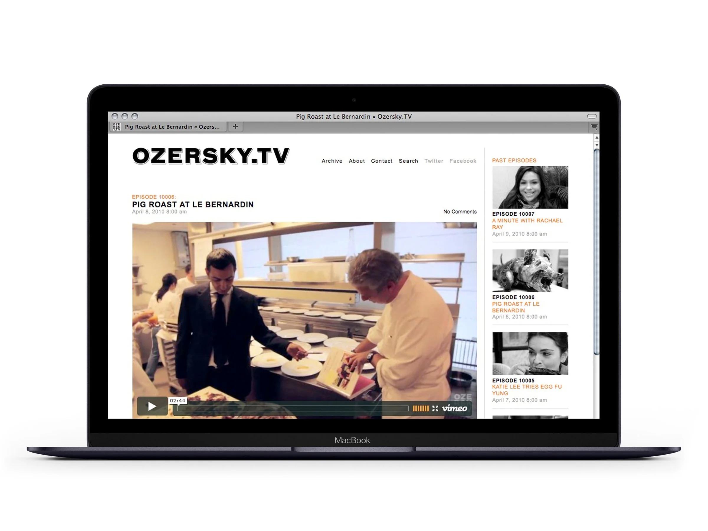  8 of 8   
Identity and Website Design for Food Journalist and Historian, Josh Ozersky, 2010. With Jason Yovanoff.