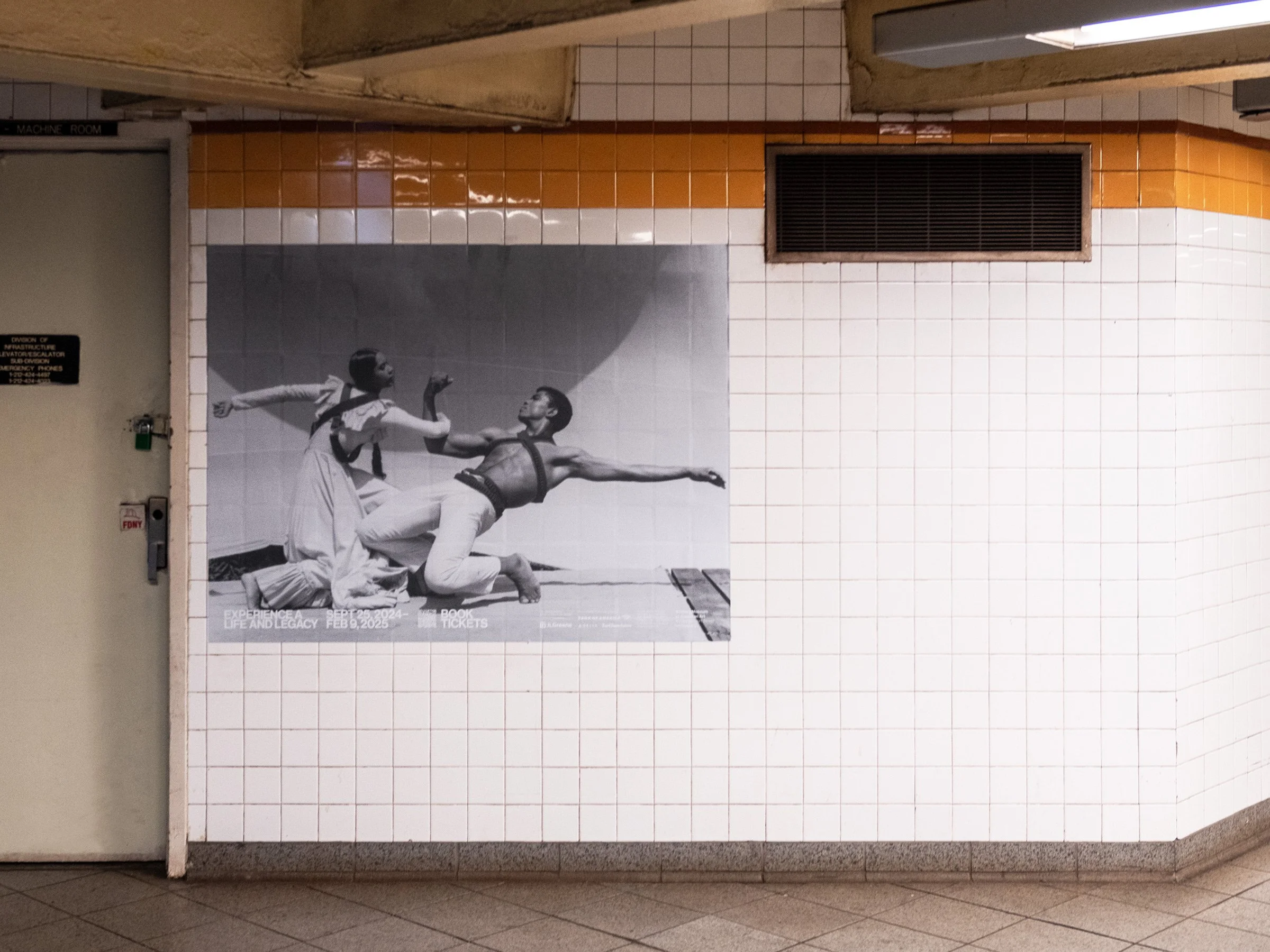  10 of 10   
Alvin Ailey Out of Home Activation, 2024. With Keri Bronk. Photograph by Timothy Schenck. Featured photograph by John Lindquist. 🏆 New York Design Awards Winner.