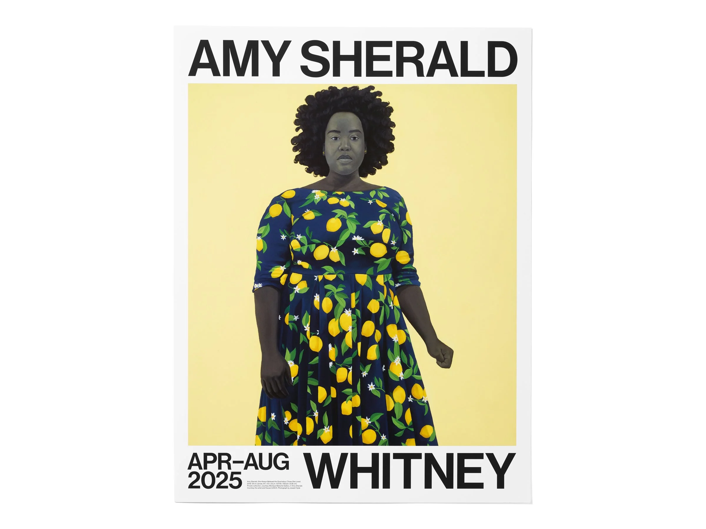  10 of 10   
Amy Sherald Poster, 2025. With Juan Aranda. Photograph by Jens Mortensen. 🏆 New York Design Awards Winner.