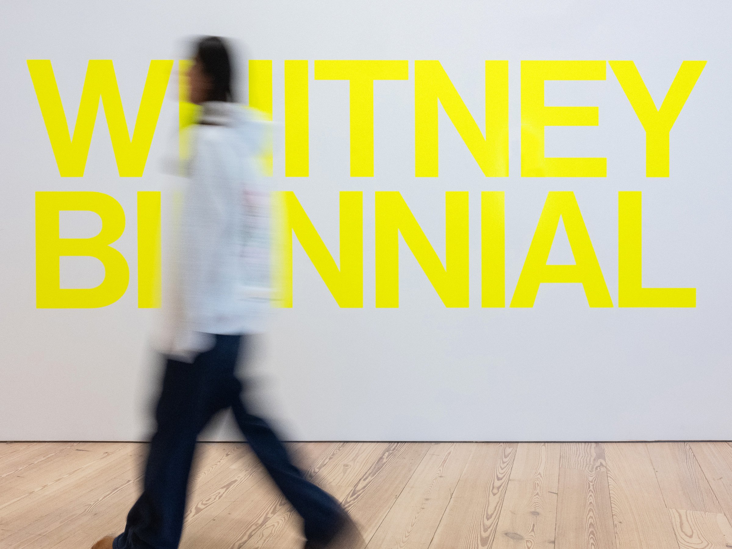  3 of 36   
Whitney Biennial 2026 Exhibition Title. With Jon Gorman. Photograph by Fillip Wolack.
