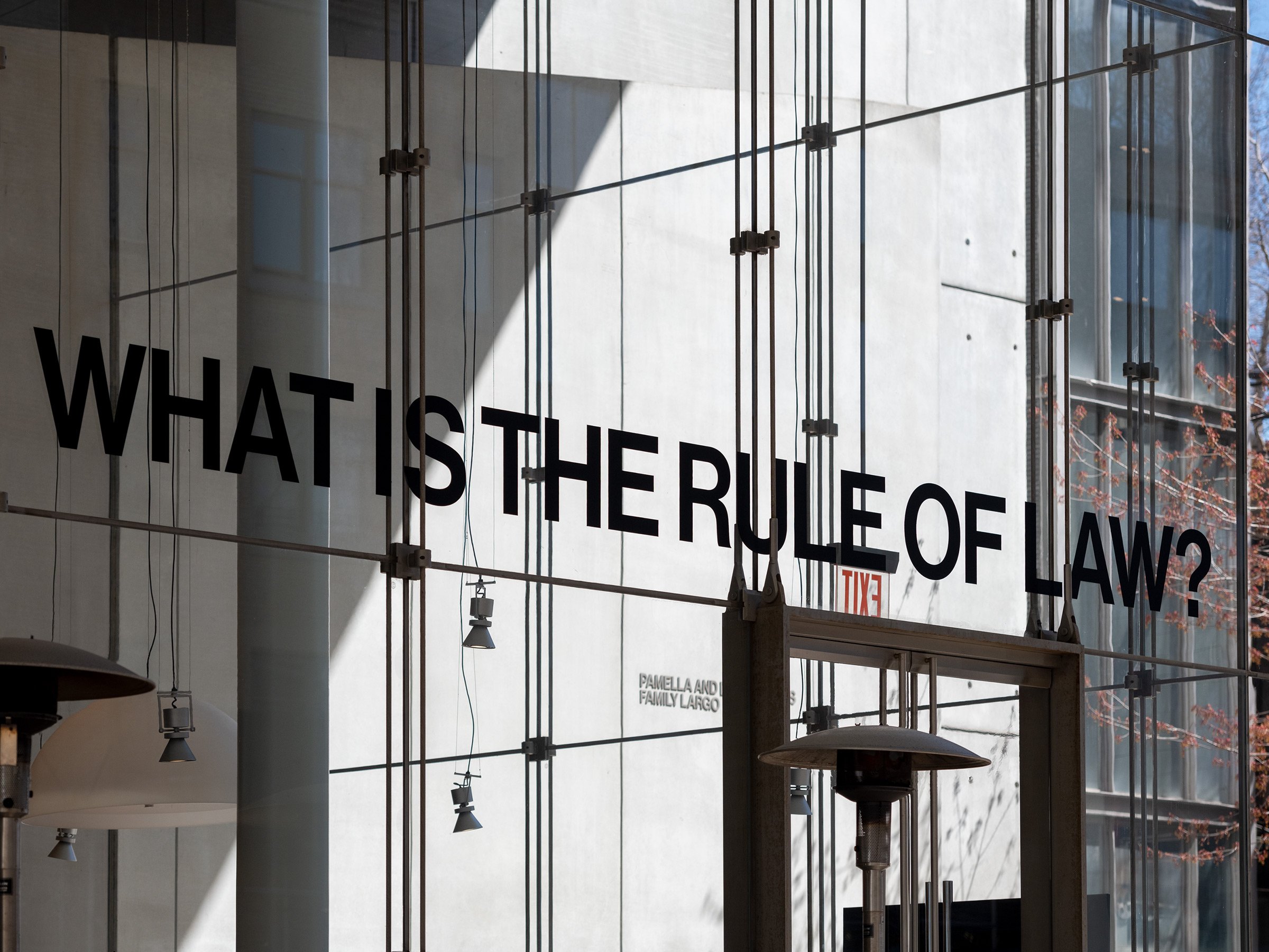  6 of 17   
Collaboration with Rayyane Tabet for the  2022 Whitney Biennial ,  100 Civics Questions  from  Becoming American , 2022. Design and production. Photograph by Ryan Lowry.