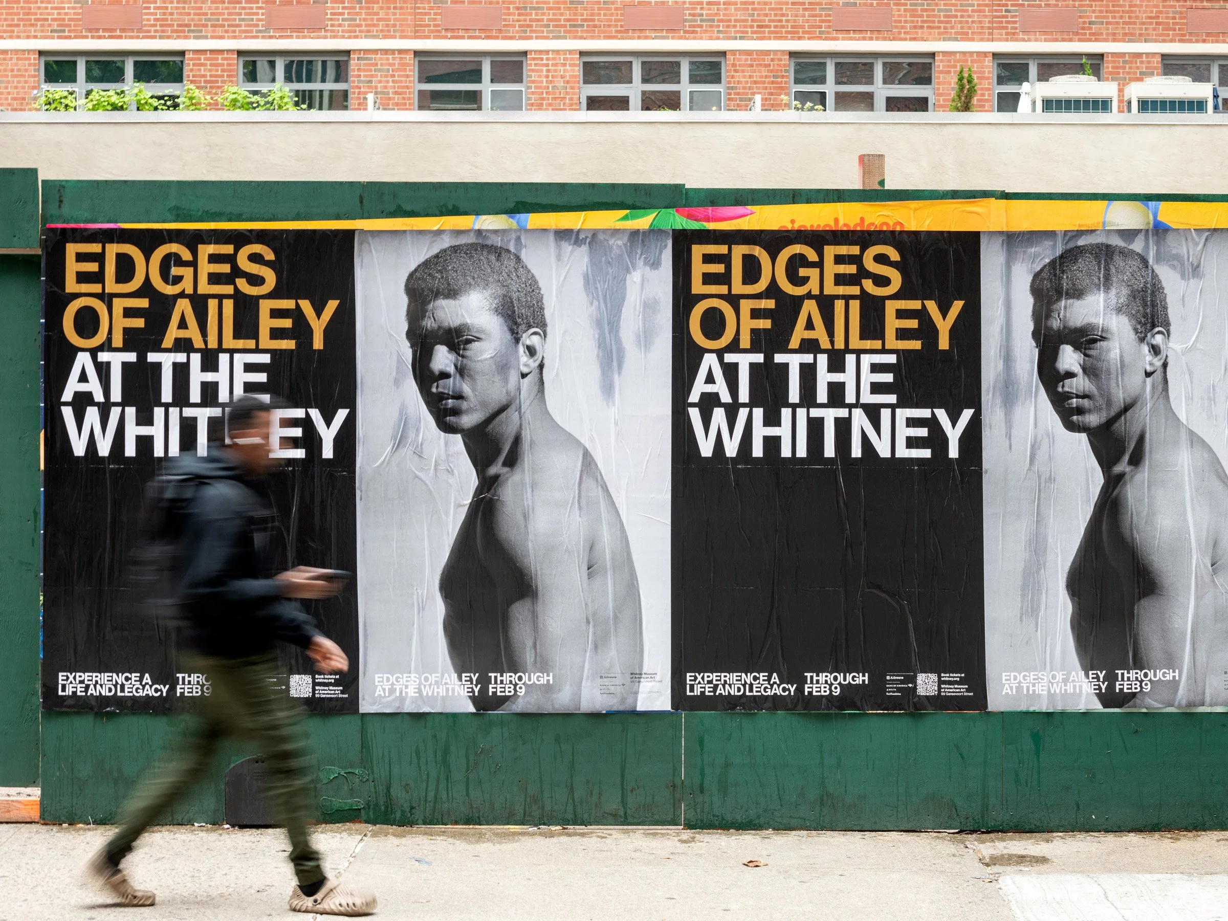  2 of 10   
Alvin Ailey Wheat Paste Posters, 2024. Photograph by Timothy Schenck. Photograph of Alvin Ailey by Jack Mitchell. 🏆 New York Design Awards Winner.