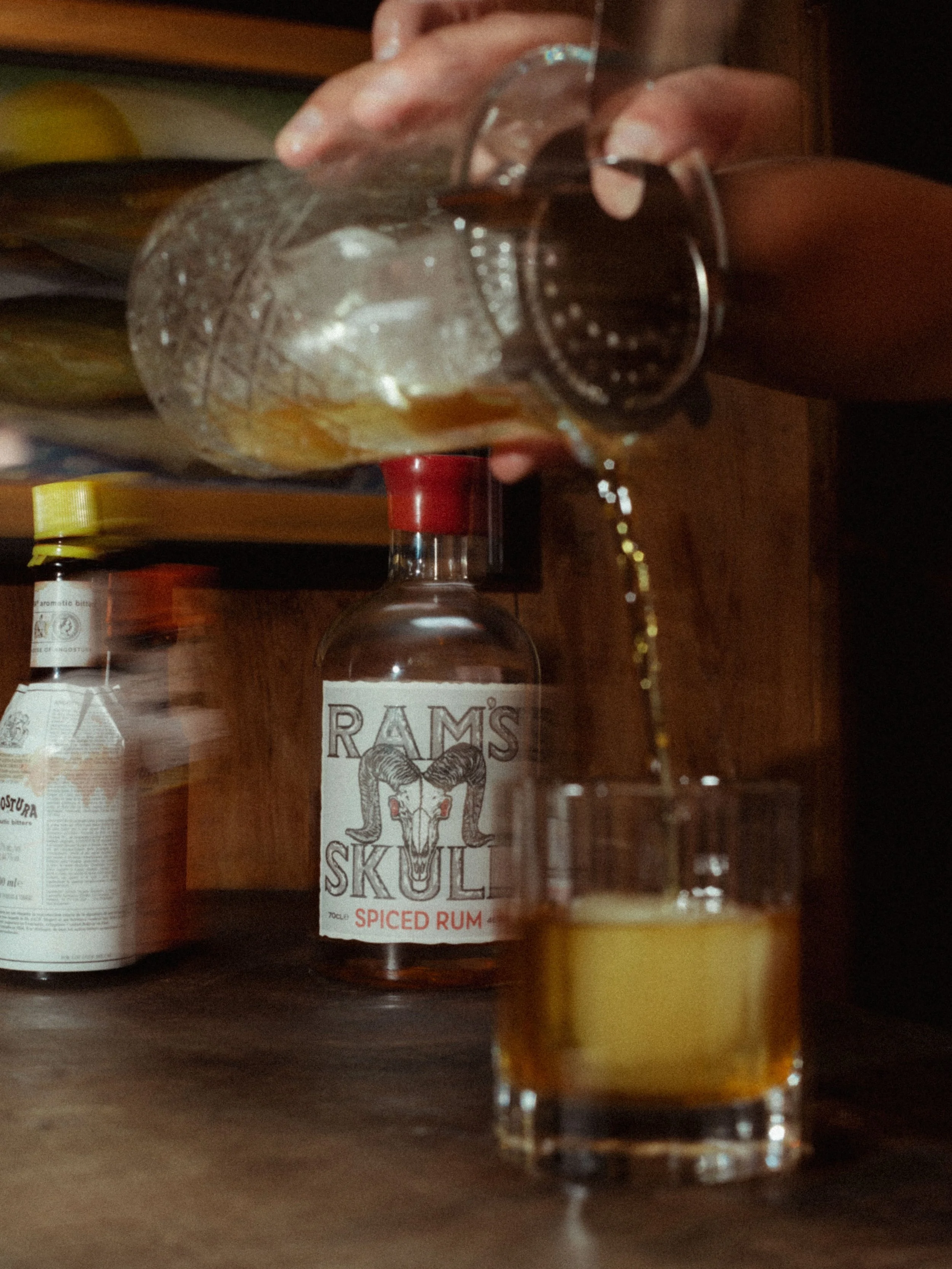 A spiced twist on an old classic. The Ram&rsquo;s Skull Rum Old Fashioned 🥃