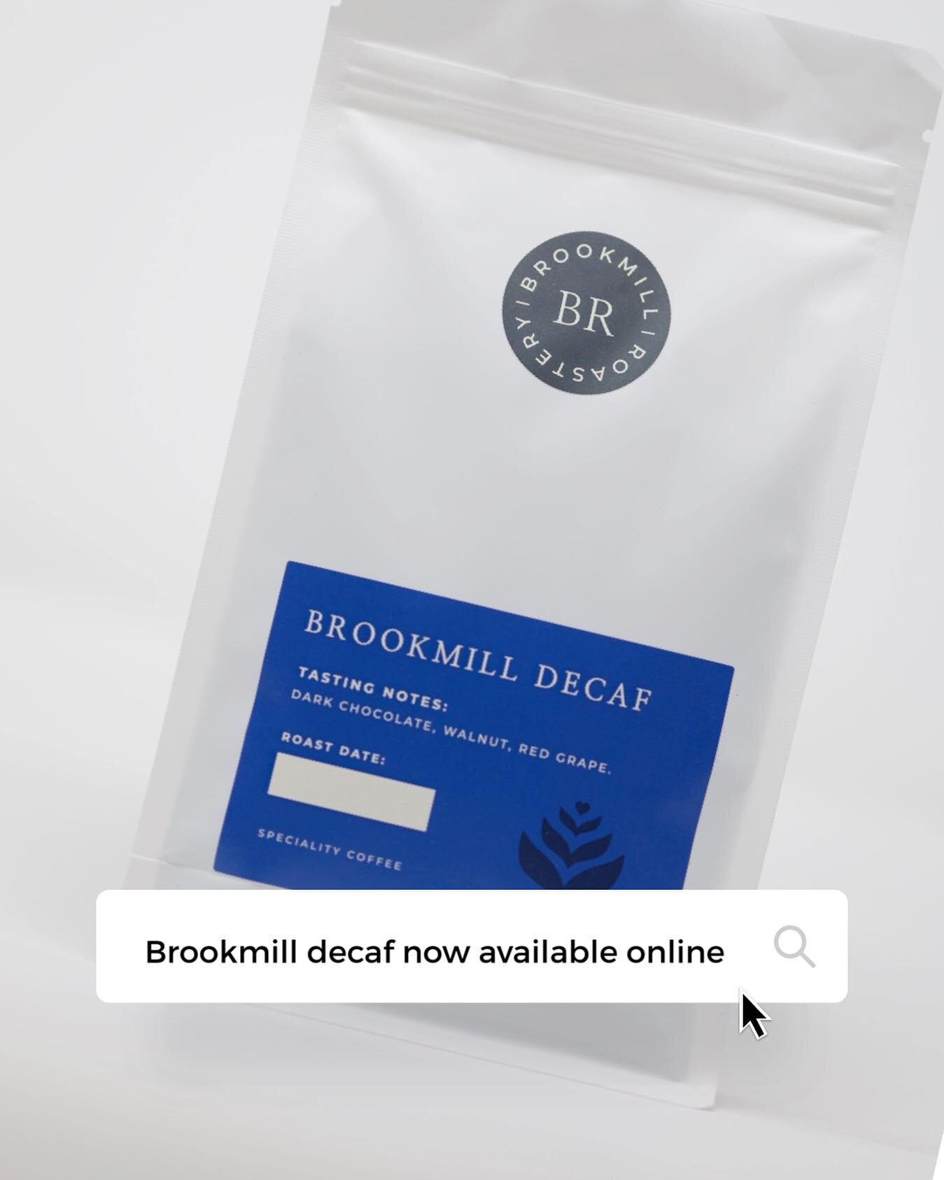 It&rsquo;s taken a long time to find a decaf I&rsquo;m really happy with but here it is!  Colombian, juicy and available at brookmillroastery.co.uk