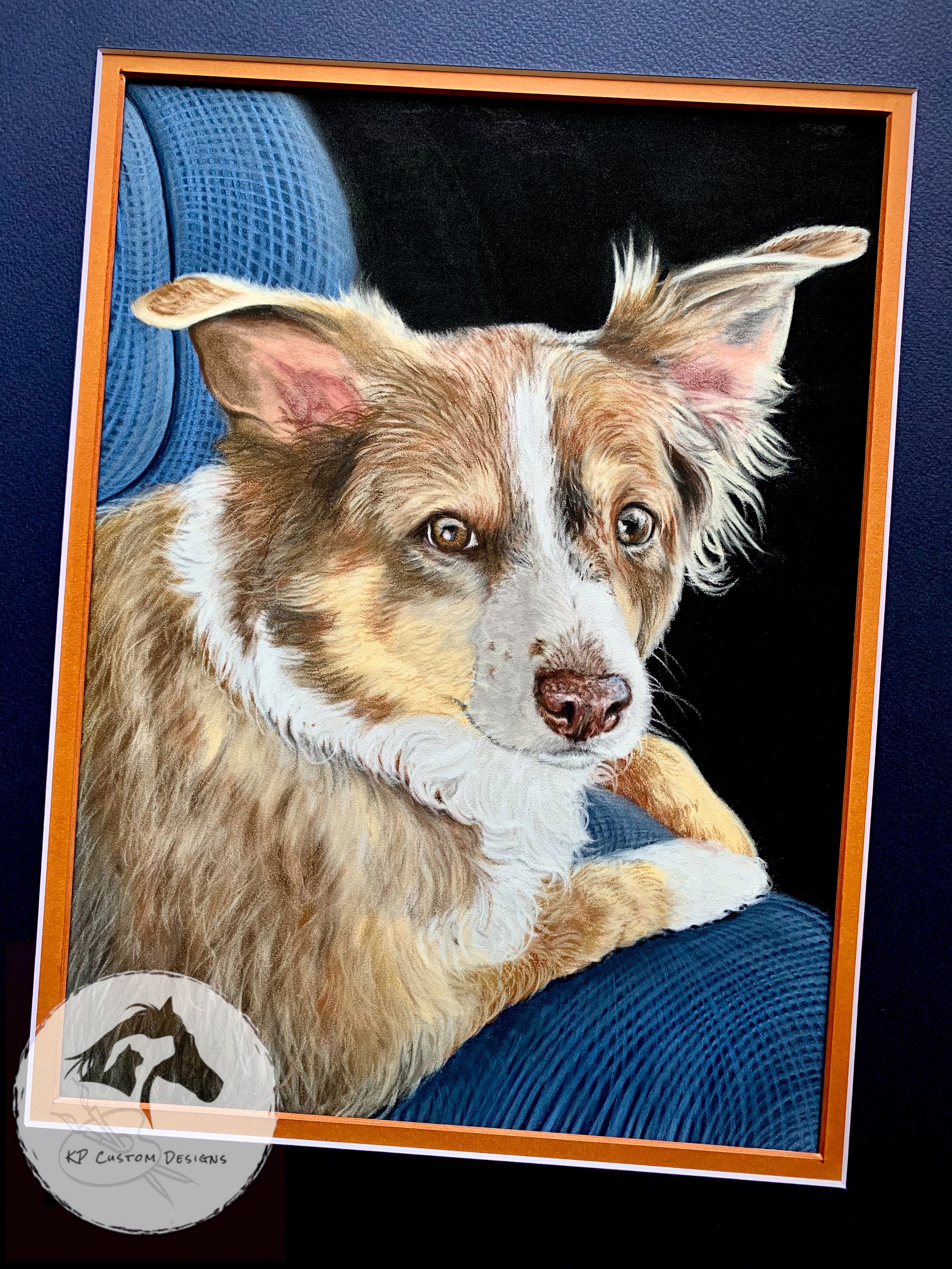 Memorial Portrait, "Nikita", 9"x12"