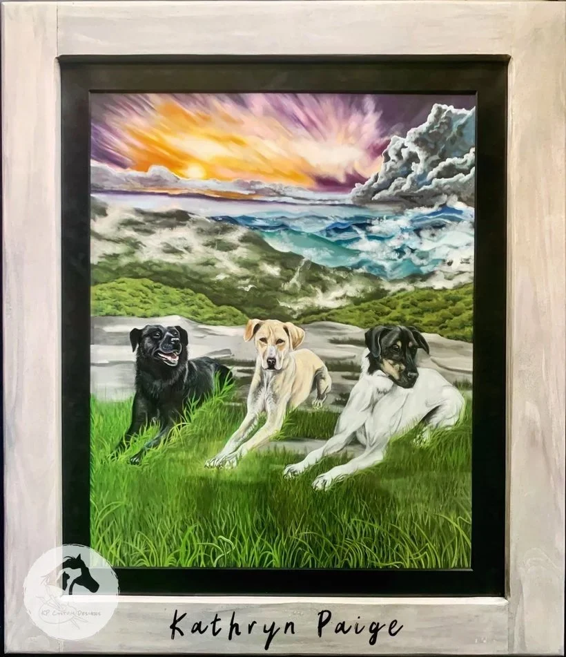 "Gene, Janie, & Max", 16"x20"
