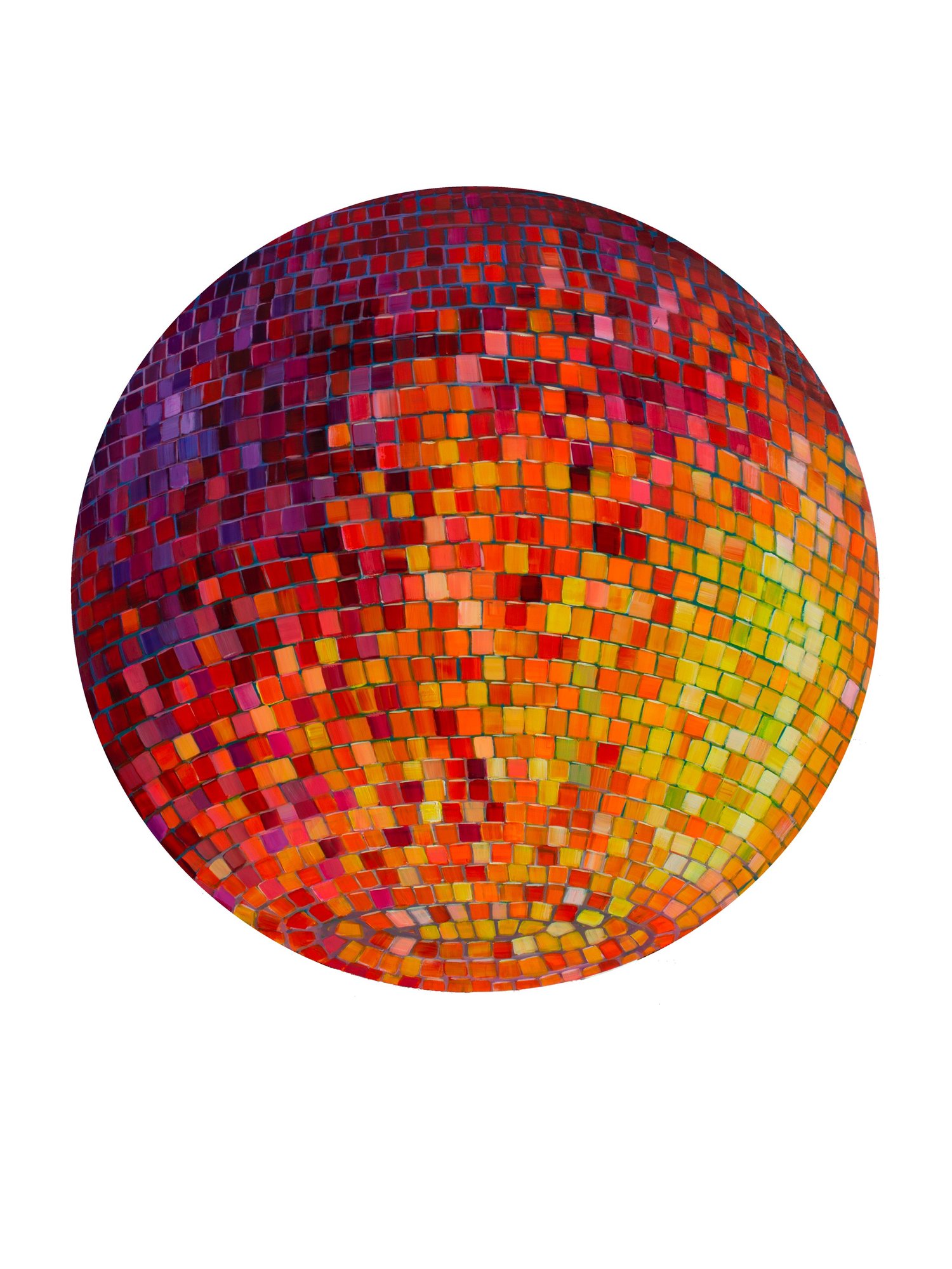 Sunburst Disco Ball Print — Not Sorry Art