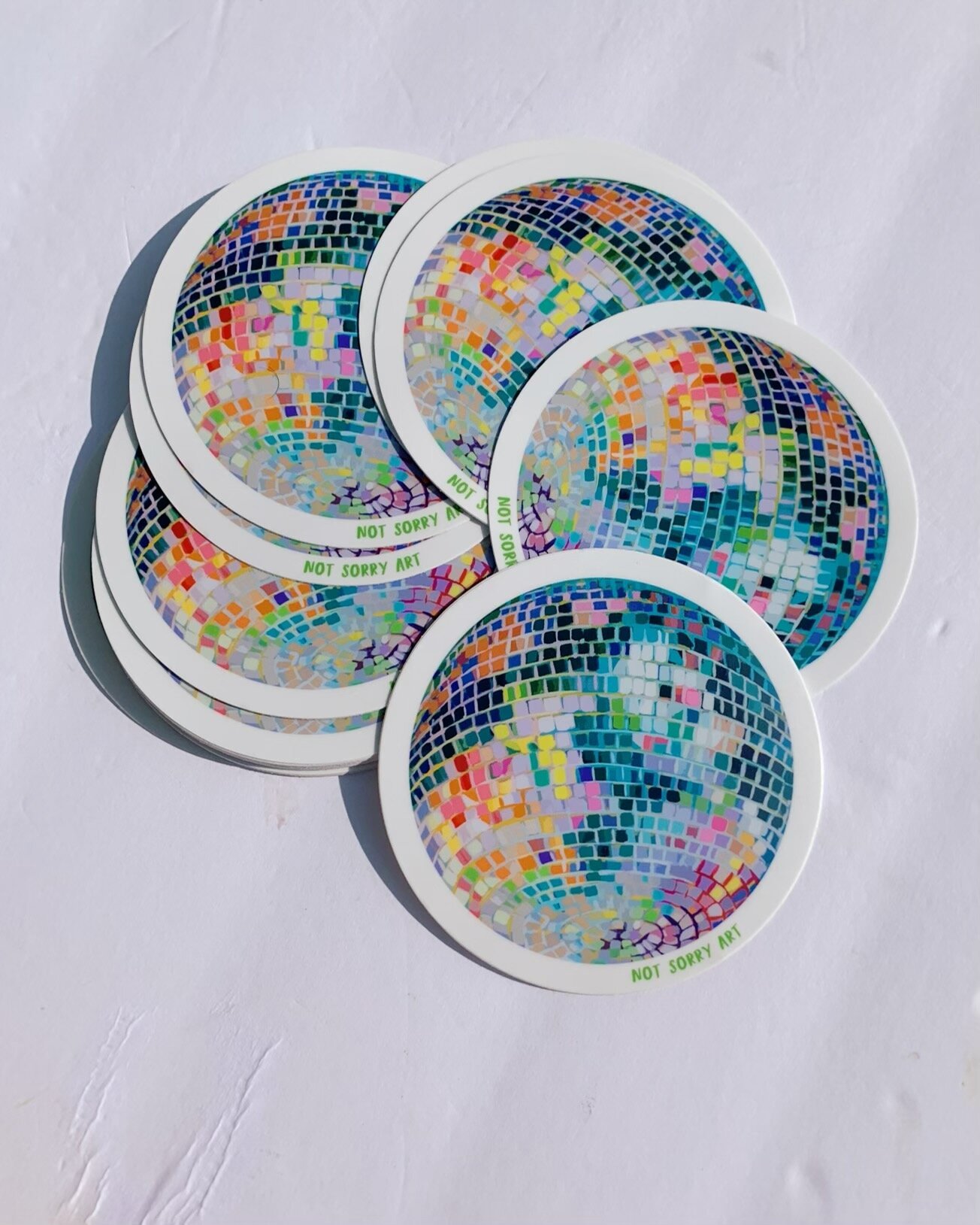 Cracked Holographic Disco Ball Sticker – Sammy Gorin LLC