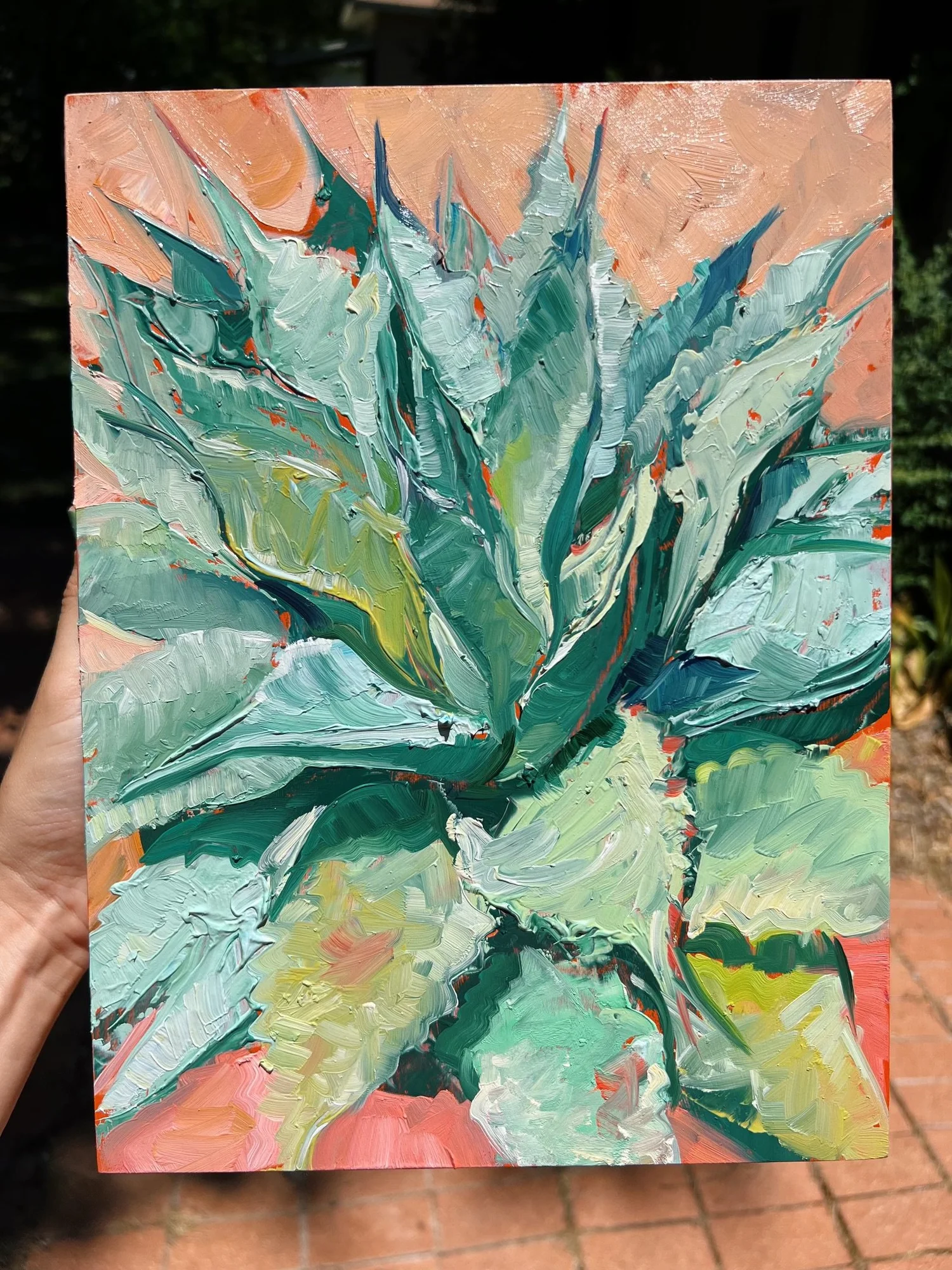 Rustic Agave Painting  Not Sorry Art