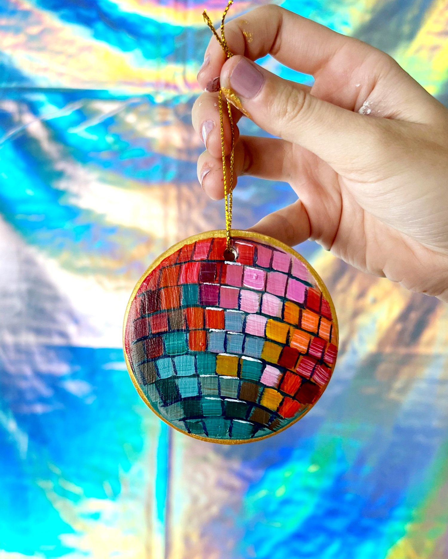 Sweet Tart Disco Ball Print — Not Sorry Art