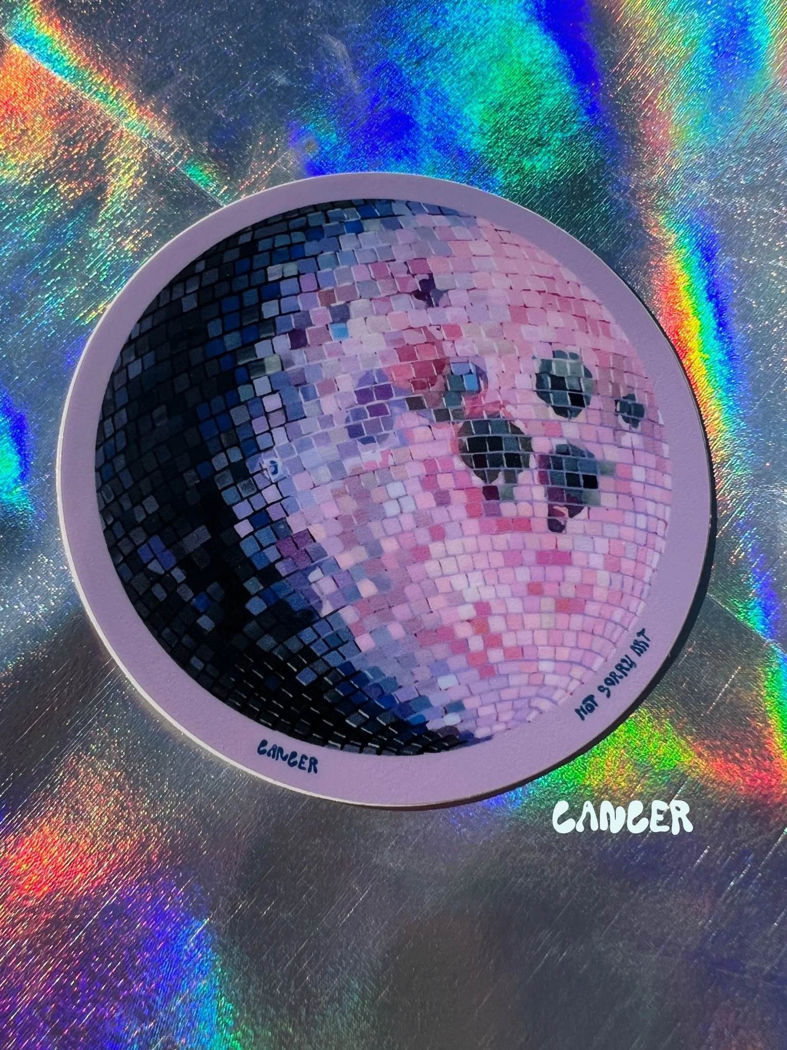 Zodiac Disco Ball Sticker Pack (4-Pack or Full Set) — Not Sorry Art