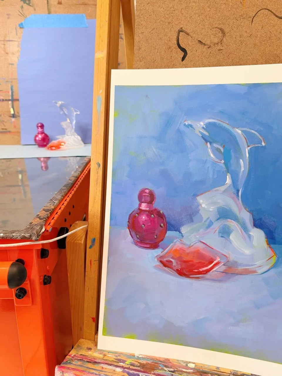 Dolphin and Fantasy Still Life Study in studio.jpg