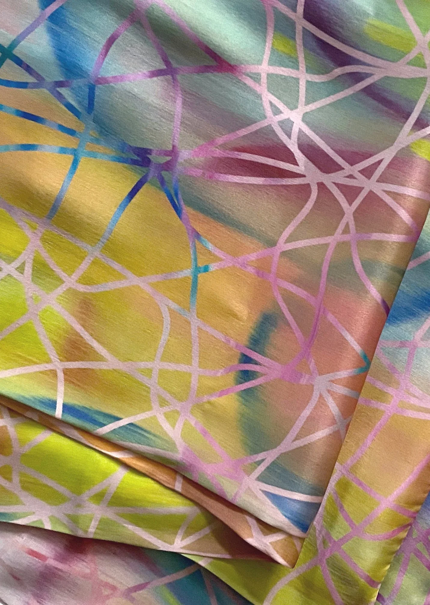 Swing Pool Silk Charmuse Scarf
