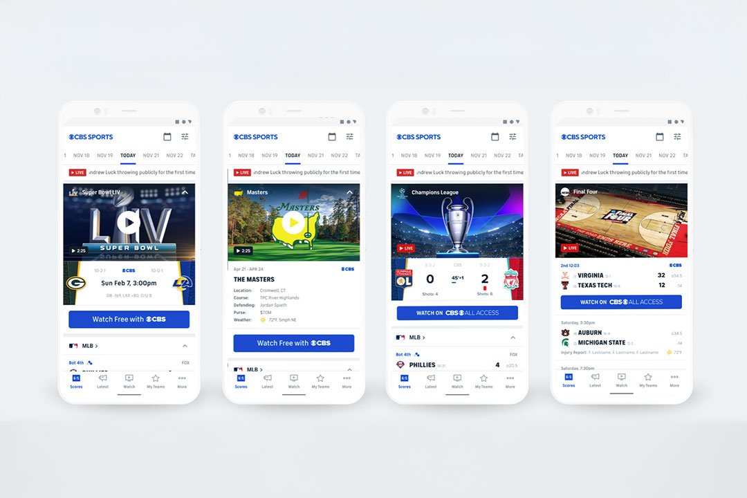 CBS Sports Mobile Application Redesign