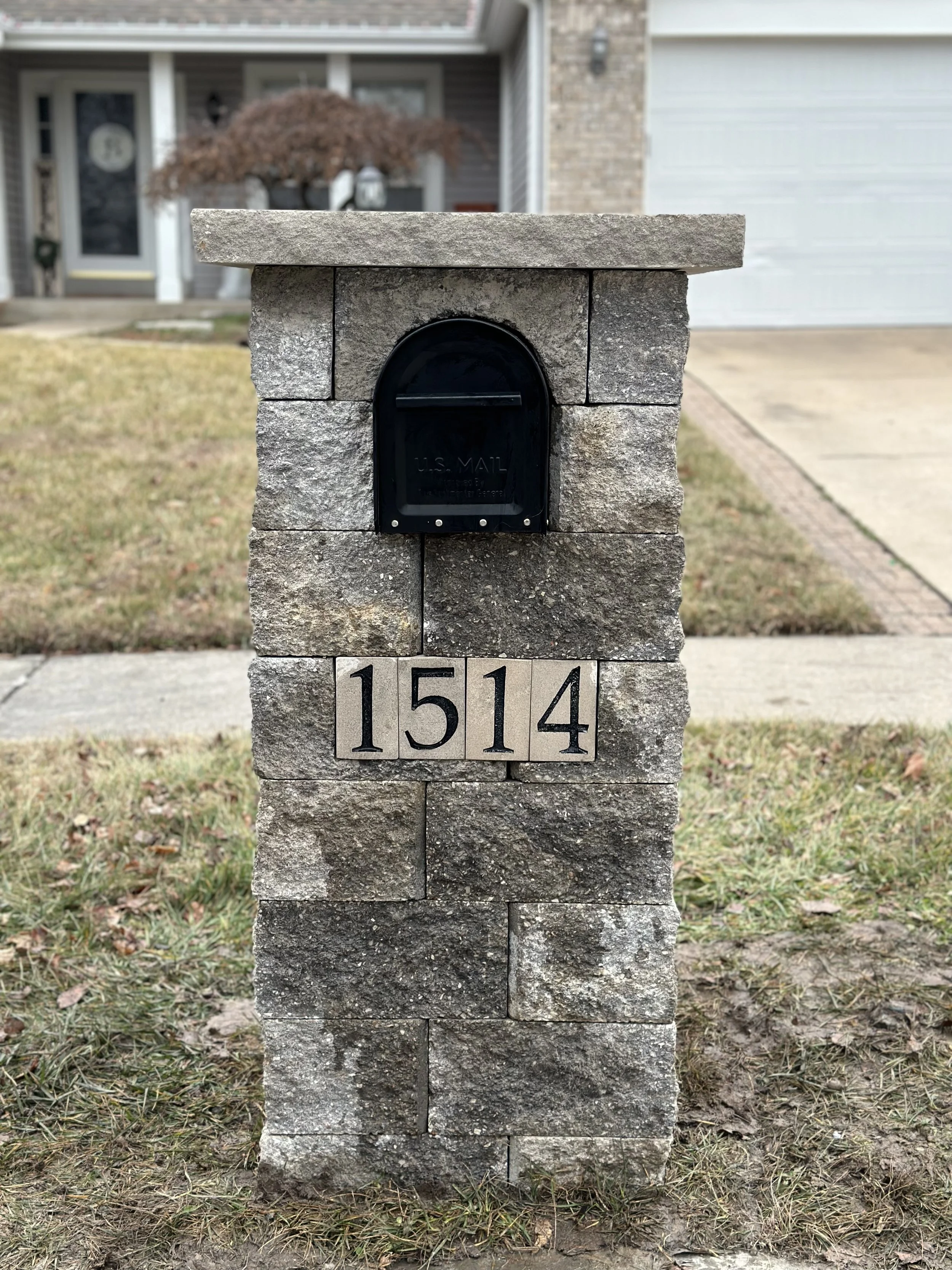 Custom Stone Mailbox