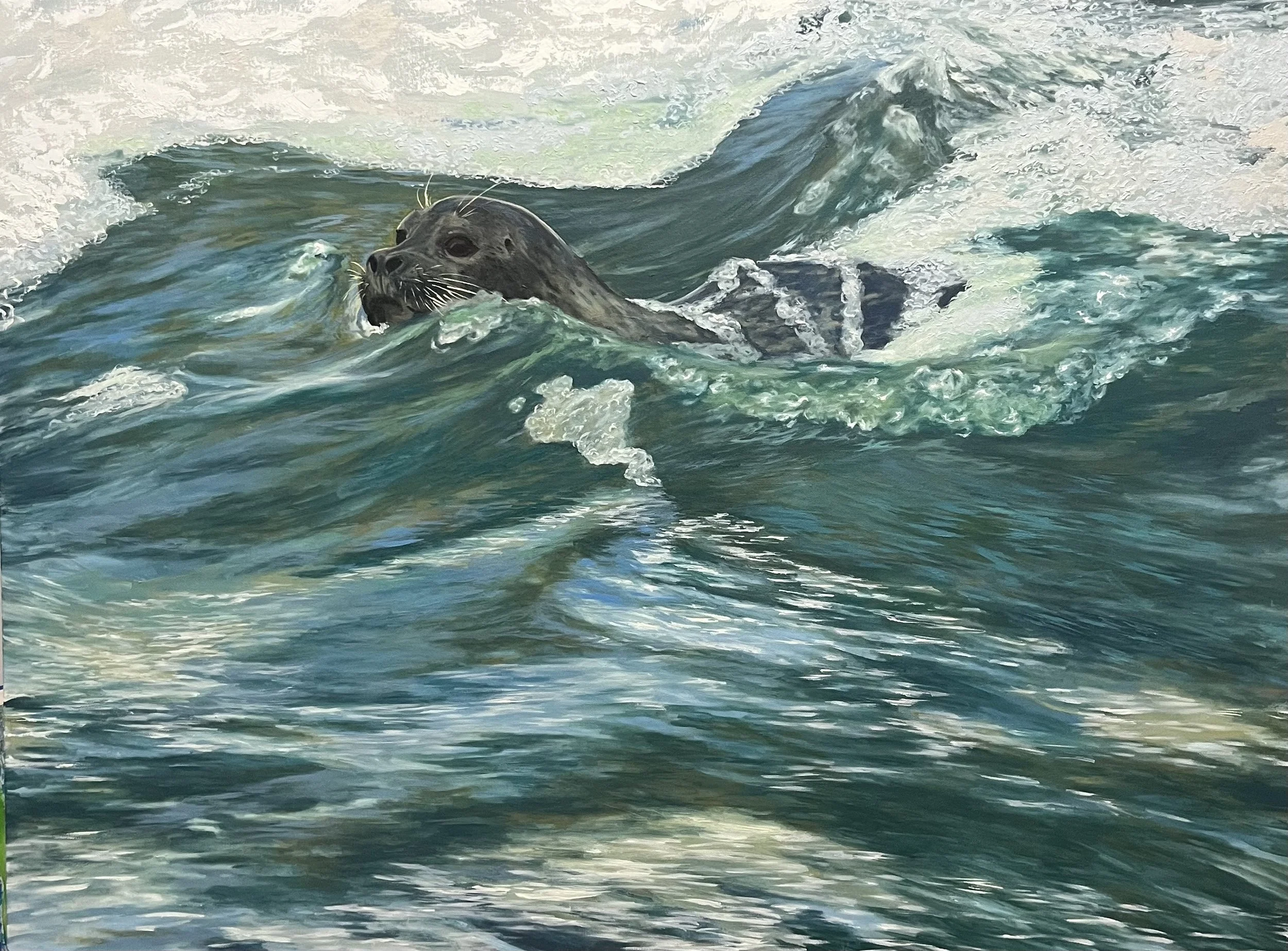 "Made for This" 48in x 36in, Oil painting on canvas. Private collection.