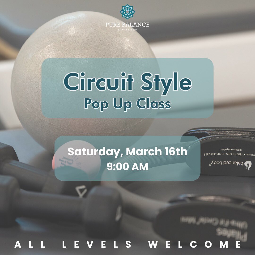 Ready for a fun, high-energy new class style? 🎉💥 

Join us on March 16th at 9:00 AM for a heart-pumping fusion of reformer and circuit training. This class is open to All Levels - from beginner to seasoned client! 🌟

This pop up will be a trial ru