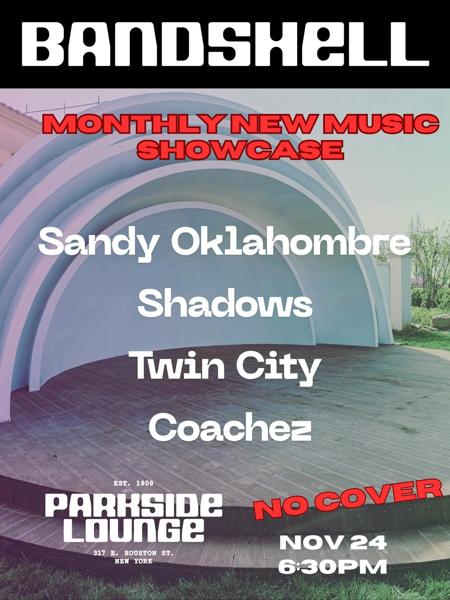 Next Bandshell line up is here! See you in a few weeks 🎸