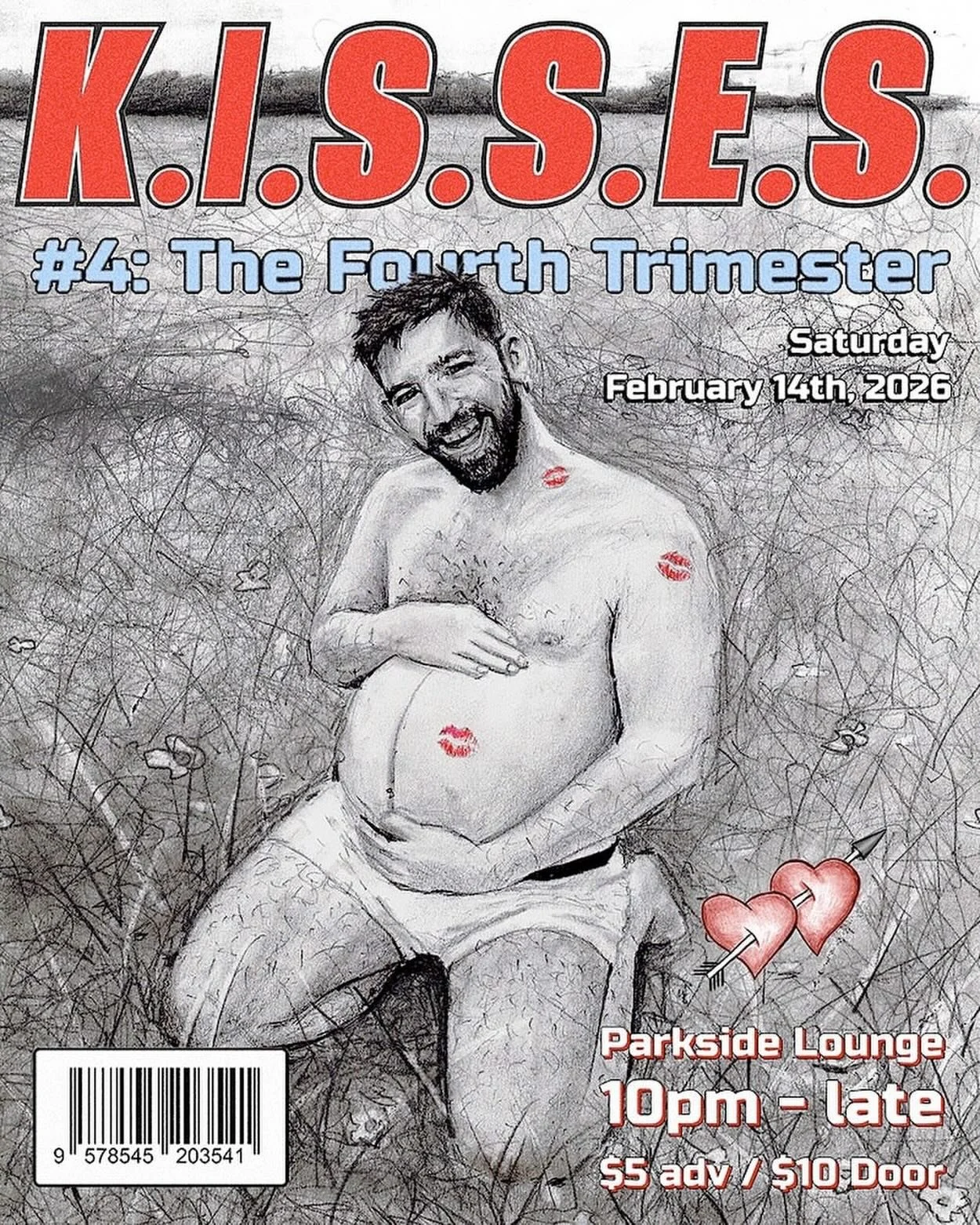 Tonight! 
&bull;
On May 11, 2025, we came together for the first-ever K.I.S.S.E.S. We danced; we kissed; we touched; we crushed; we conceived something new together.

Since then, at K.I.S.S.E.S. #2: Second Base and again at K.I.S.S.E.S. #3: M&eacute;