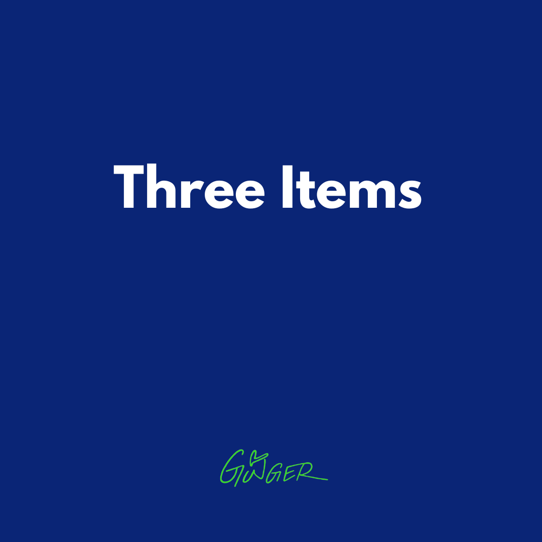 Three Items