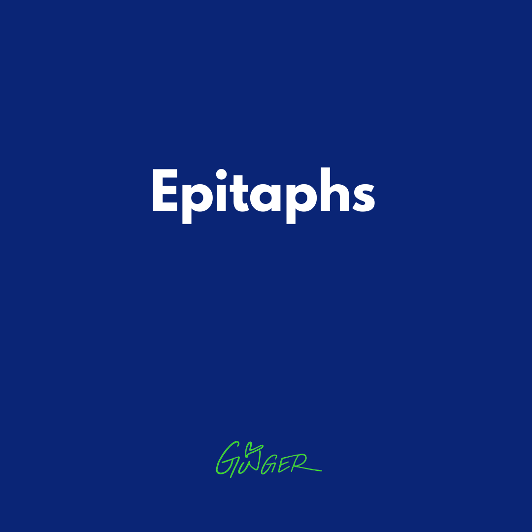 Epitaphs
