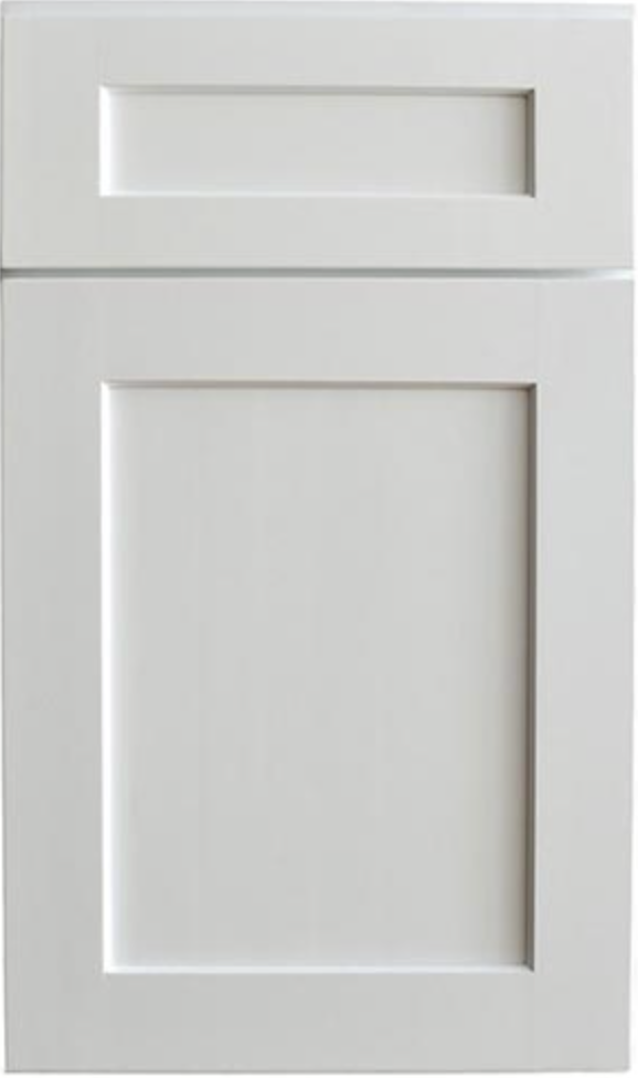 Round Rock designer provided Kavalan shaker white door style