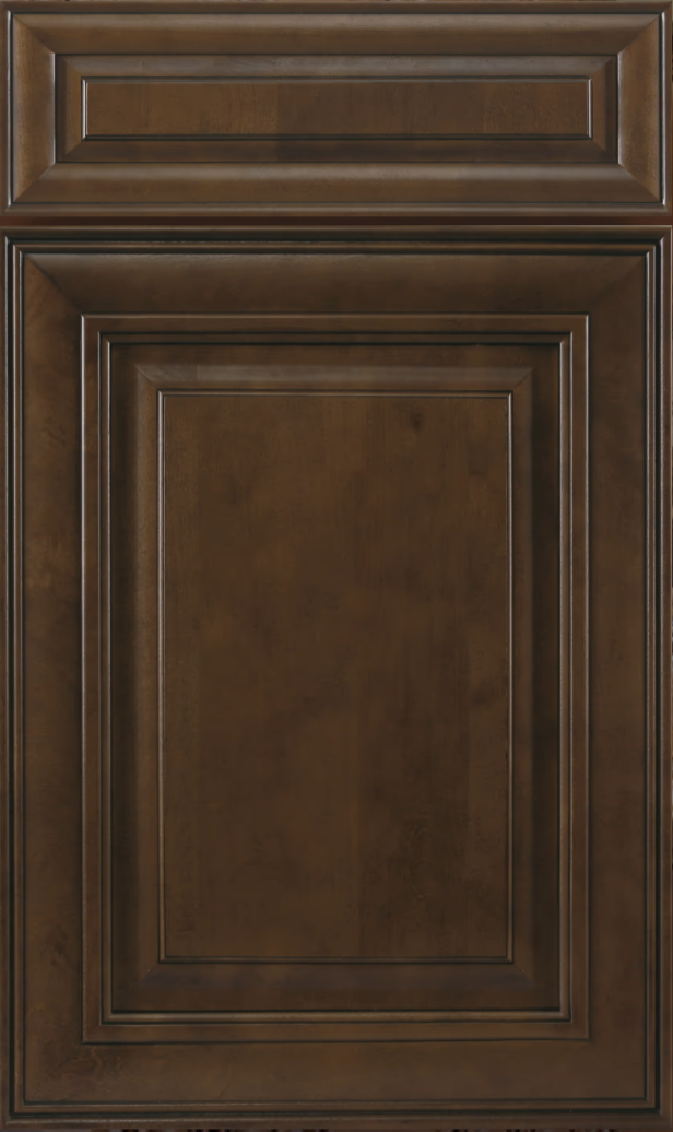 Round Rock designer provided J&K Chocolate Glazed door style