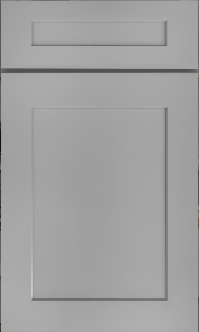 Round Rock designer provided J&K Castle Grey Shaker door style