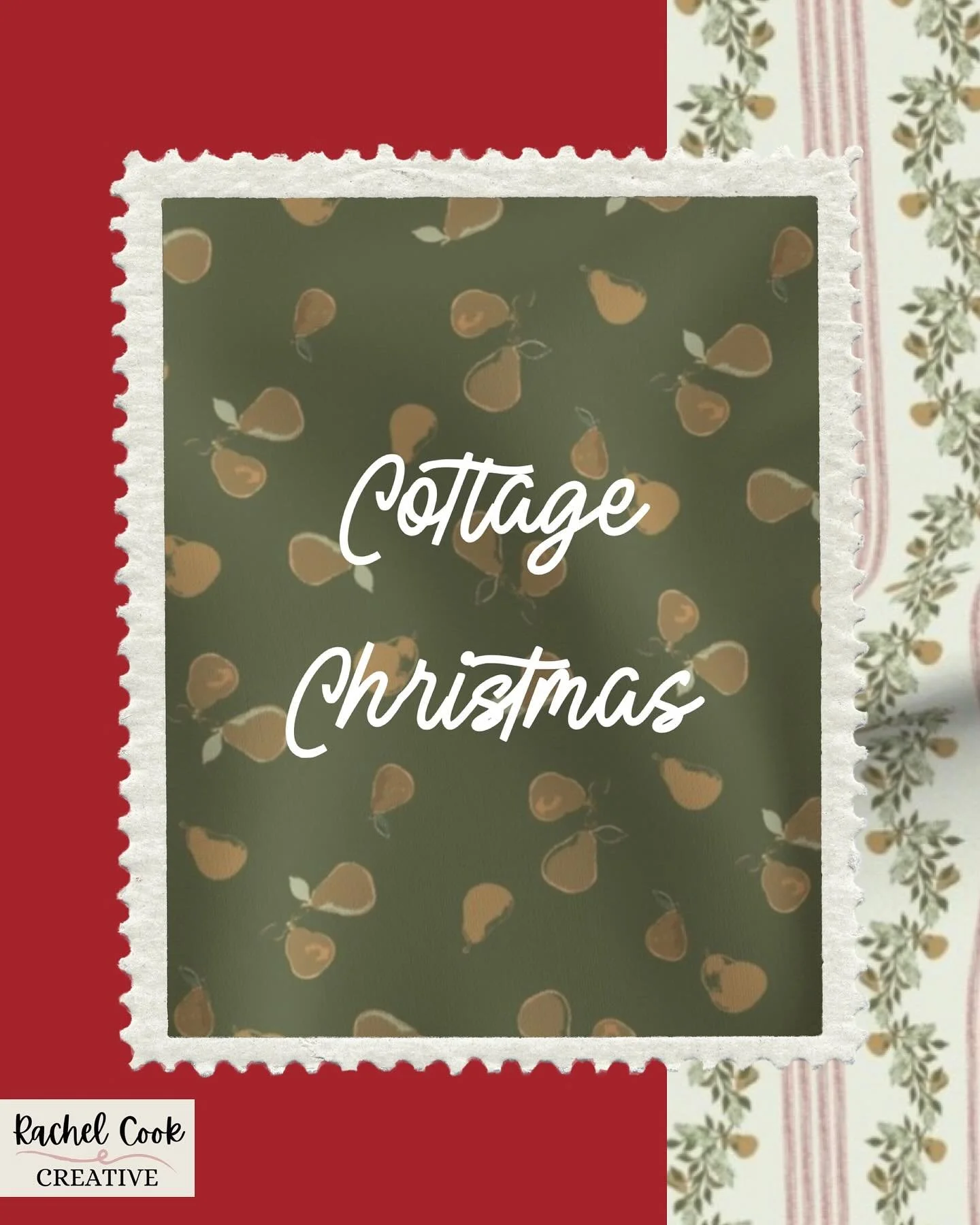 Introducing Cottage Christmas!

A celebration of the Harvest + the Holidays
From gathering pears to gathering together
Happiness spreads in the comfort of each other

Available as fabric, home decor, and wallpaper on Spoonflower

https://www.spoonflo