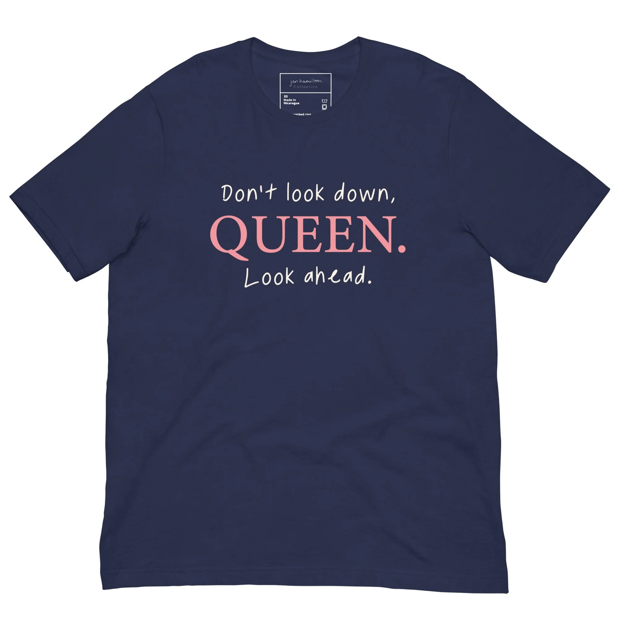 Don't look down, Queen. Tee