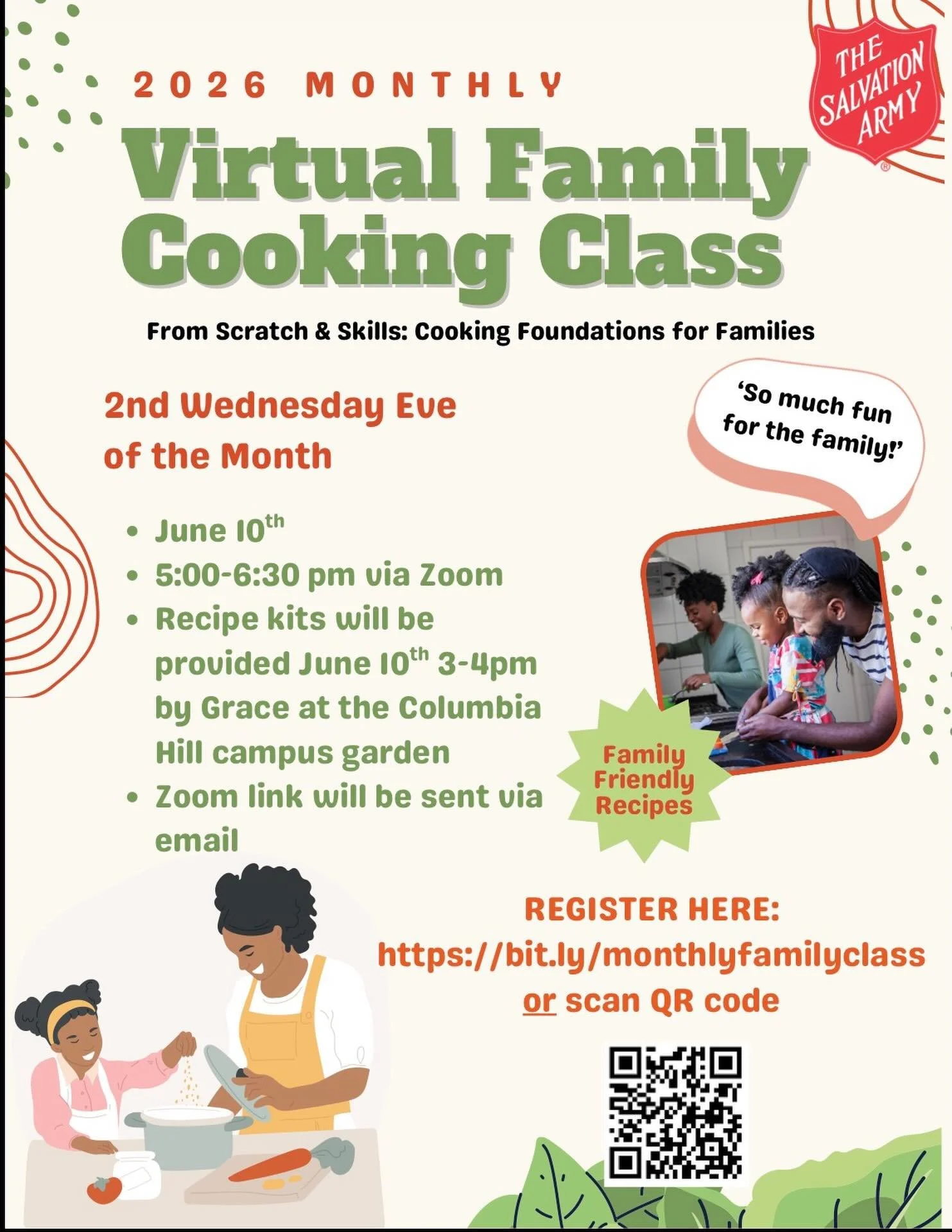 🌱🍽️ We&rsquo;re excited to partner with @salvationarmyhbg to bring a fun garden-to-table experience to Columbia families!

📅 Registration is required by Monday, June 8. Sign up here: https://bit.ly/monthlyfamilyclass

🎁 Free Recipe Kit Pickup
Col