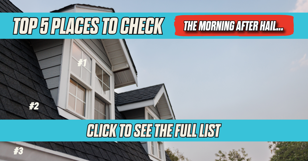 5 Places to Check Around Your Home After a Hailstorm
