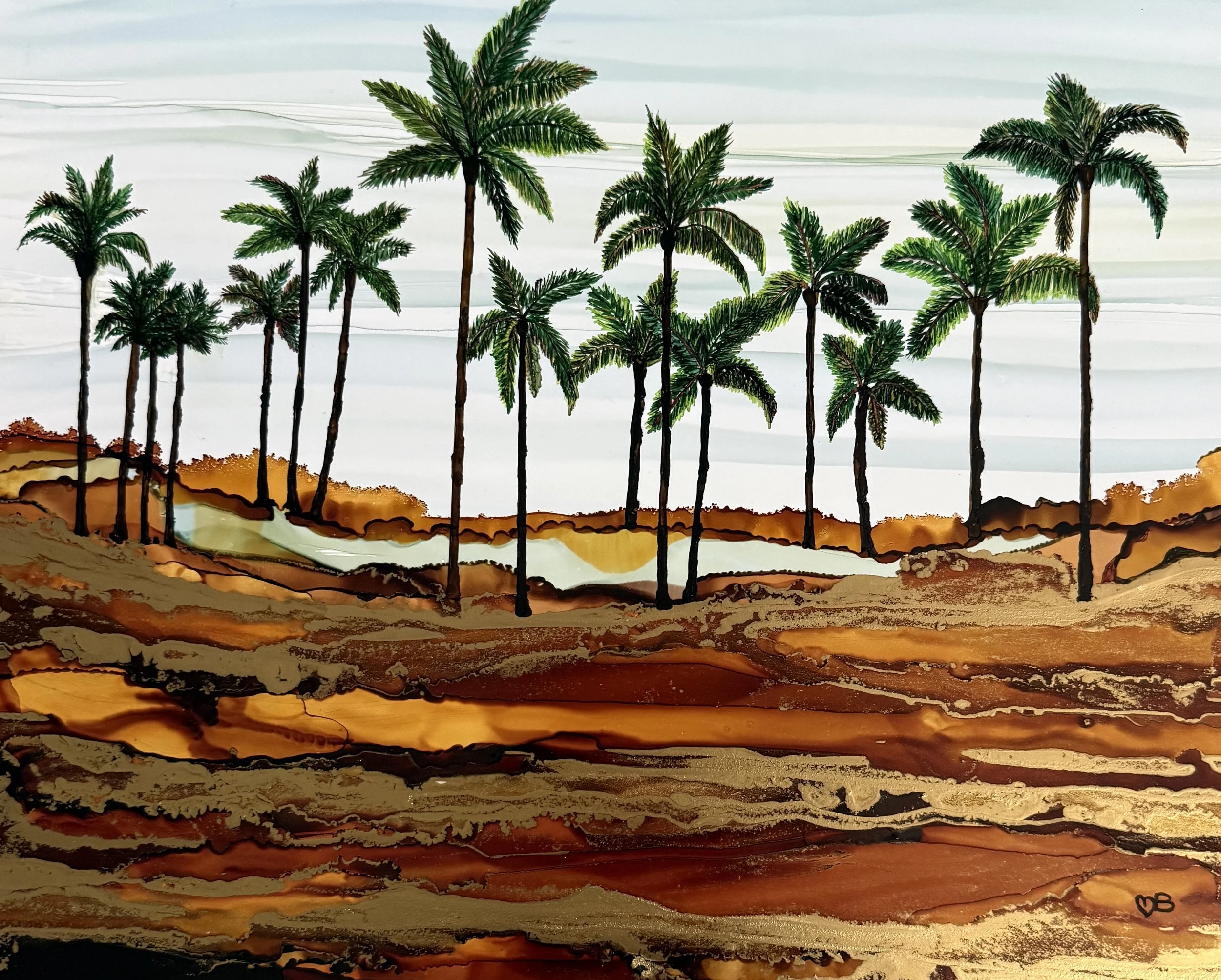 Desert Metalic Palms